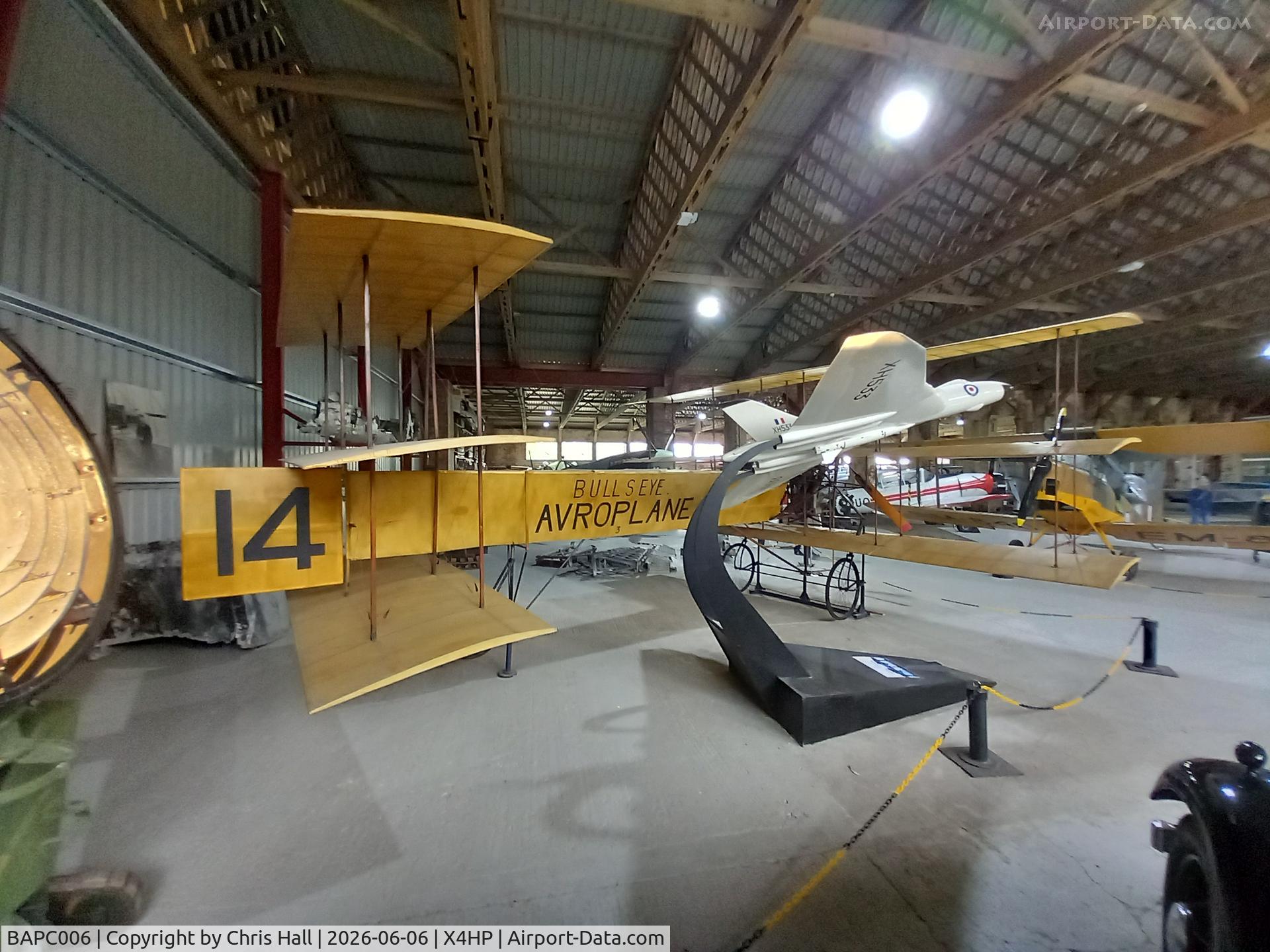 BAPC006, 1953 A V Roe Triplane Type IV Replica, c/n BAPC.006, Hooton Park - X4HP