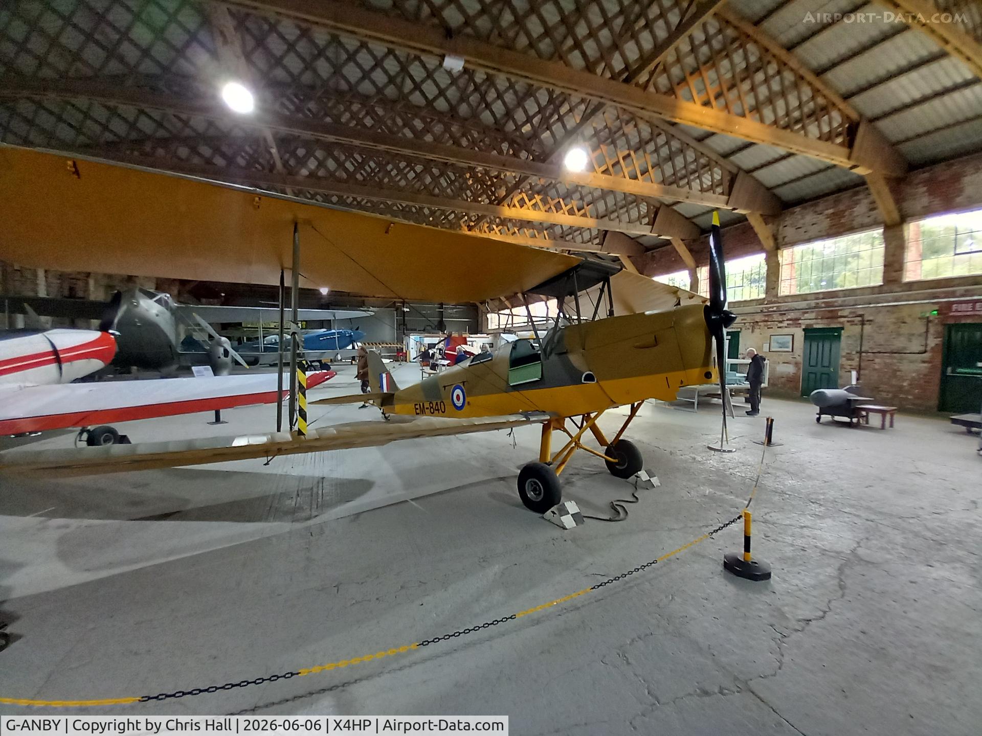 G-ANBY, De Havilland DH-82A Tiger Moth II, c/n 86042, Hooton Park - X4HP