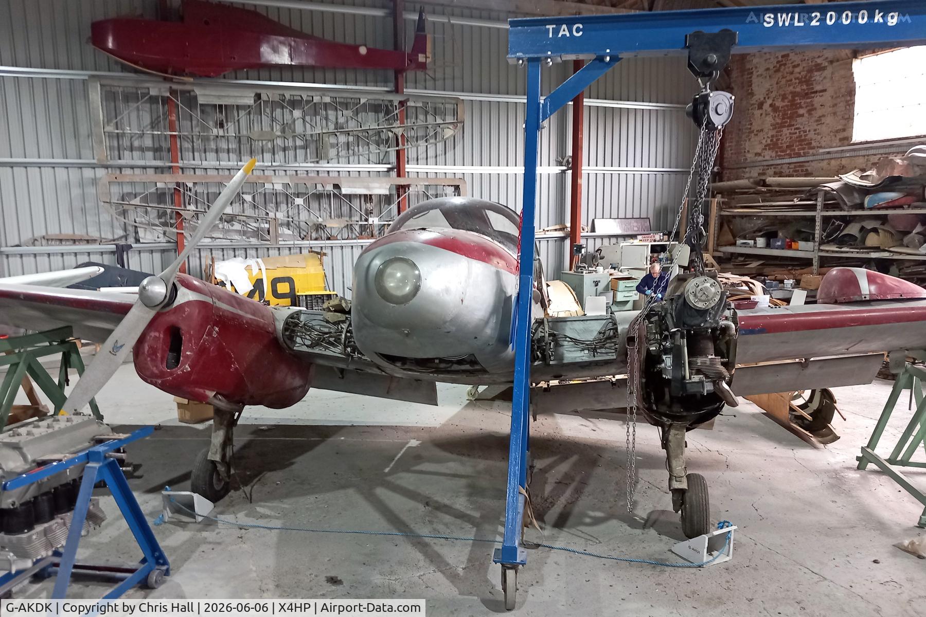 G-AKDK, 1947 Miles M65 GEMINI 1A, c/n 6469, Hooton Park - X4HP