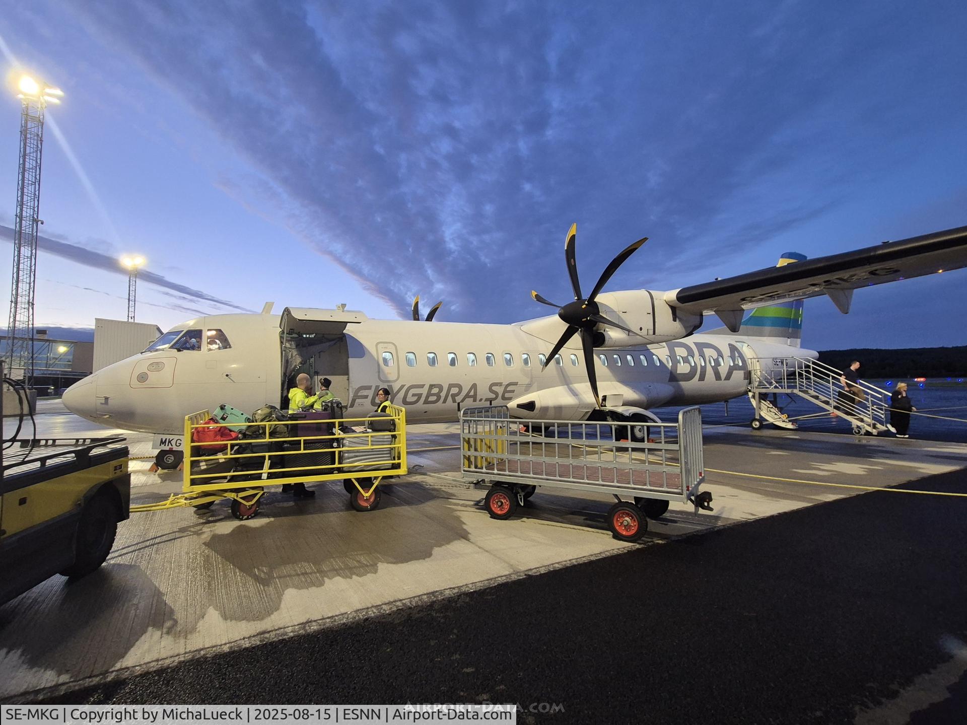 SE-MKG, 2016 ATR 72-600, c/n 1354, At Sundsvall-Härnösand airport