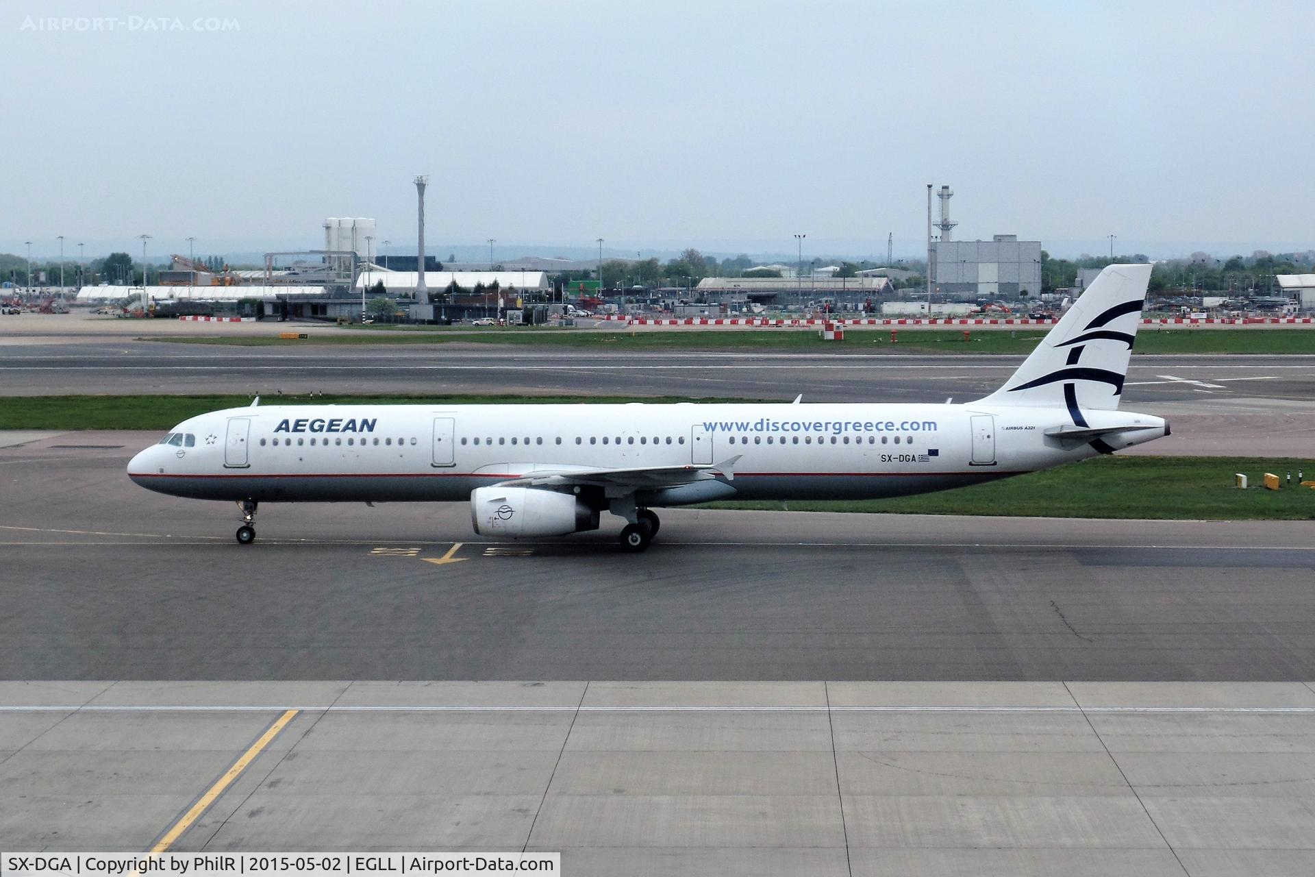 SX-DGA, 2009 Airbus A321-231, c/n 3878, SX-DGA 2009 A321-200 Aegean LHR
