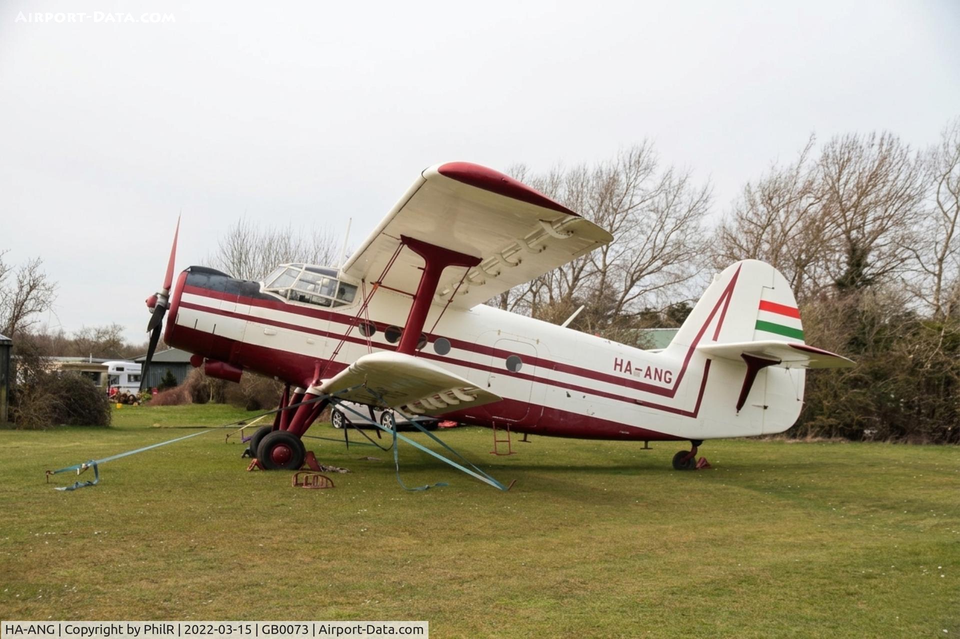 HA-ANG, 1972 Antonov An-2P, c/n 1G132-53, HA-ANG 1972 Antanov An-2P Hinton-in-the-Hedges 
