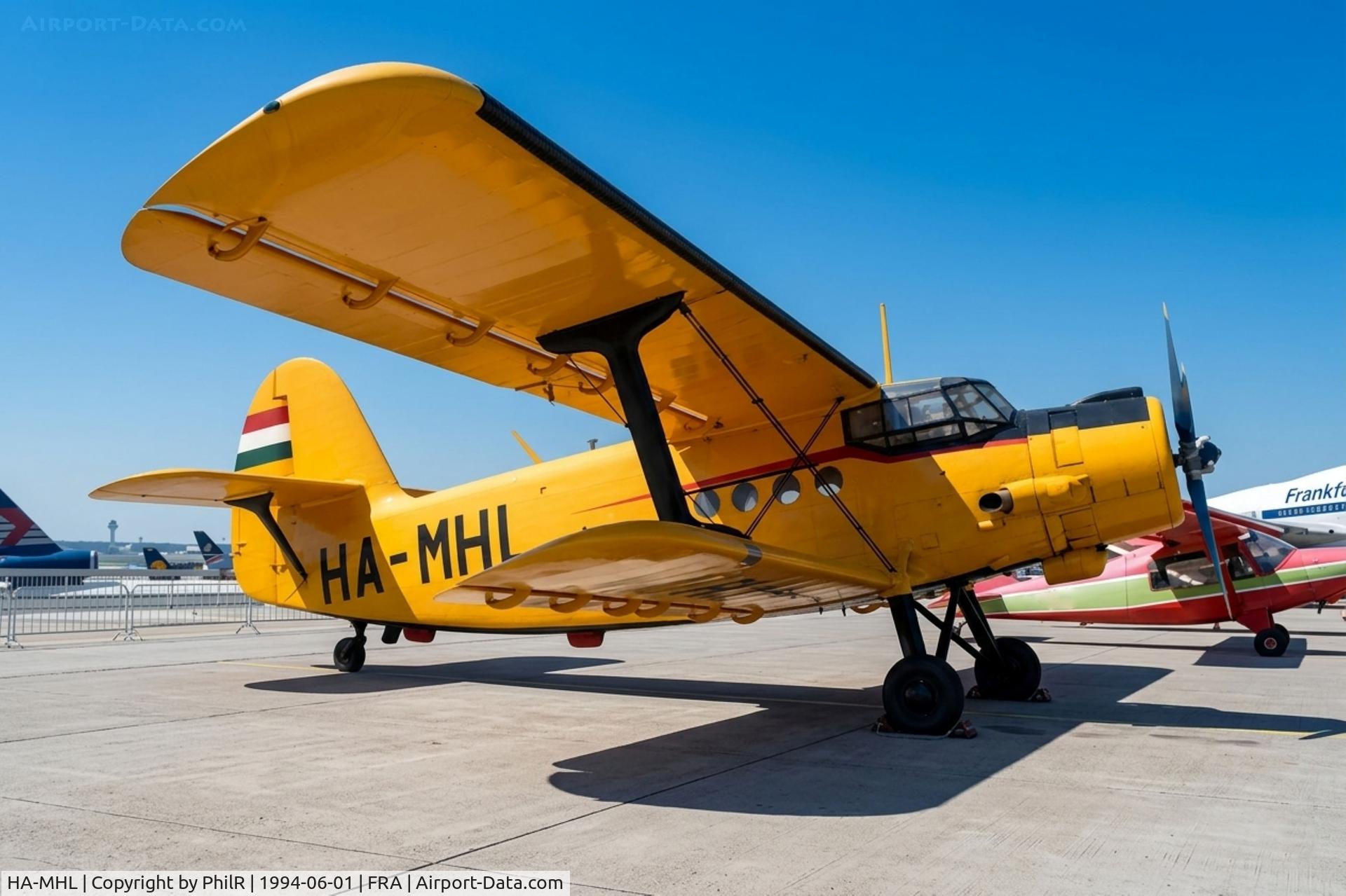HA-MHL, Antonov An-2R, c/n 1G123-02, HA-MHL An-2R Frankurt terminal Roof