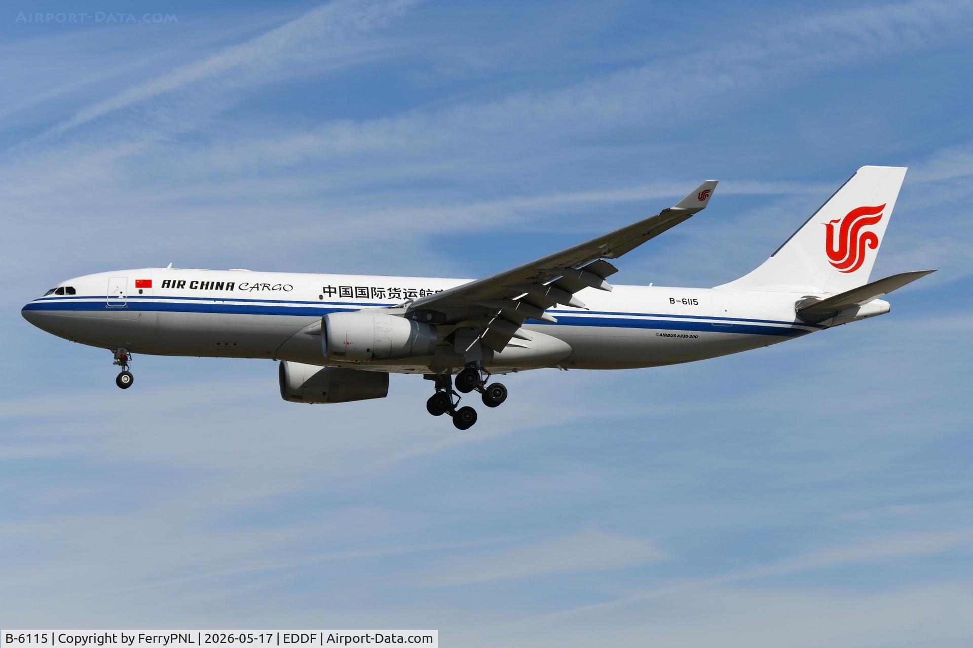 B-6115, 2008 Airbus A330-243, c/n 909, Former Air China pax A332 converted into a freighter
