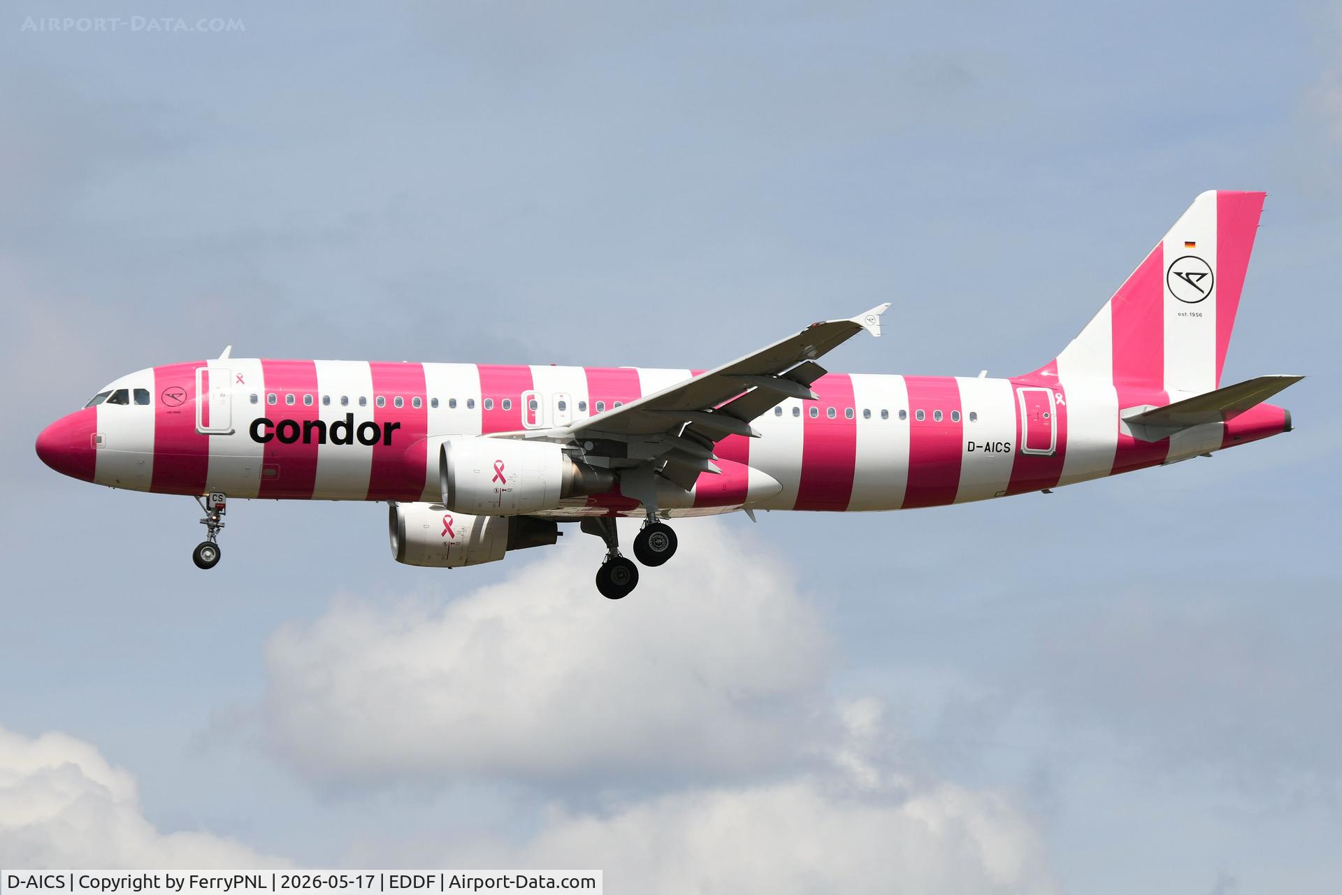 D-AICS, 2010 Airbus A320-214, c/n 4478, Condor A320 in pink