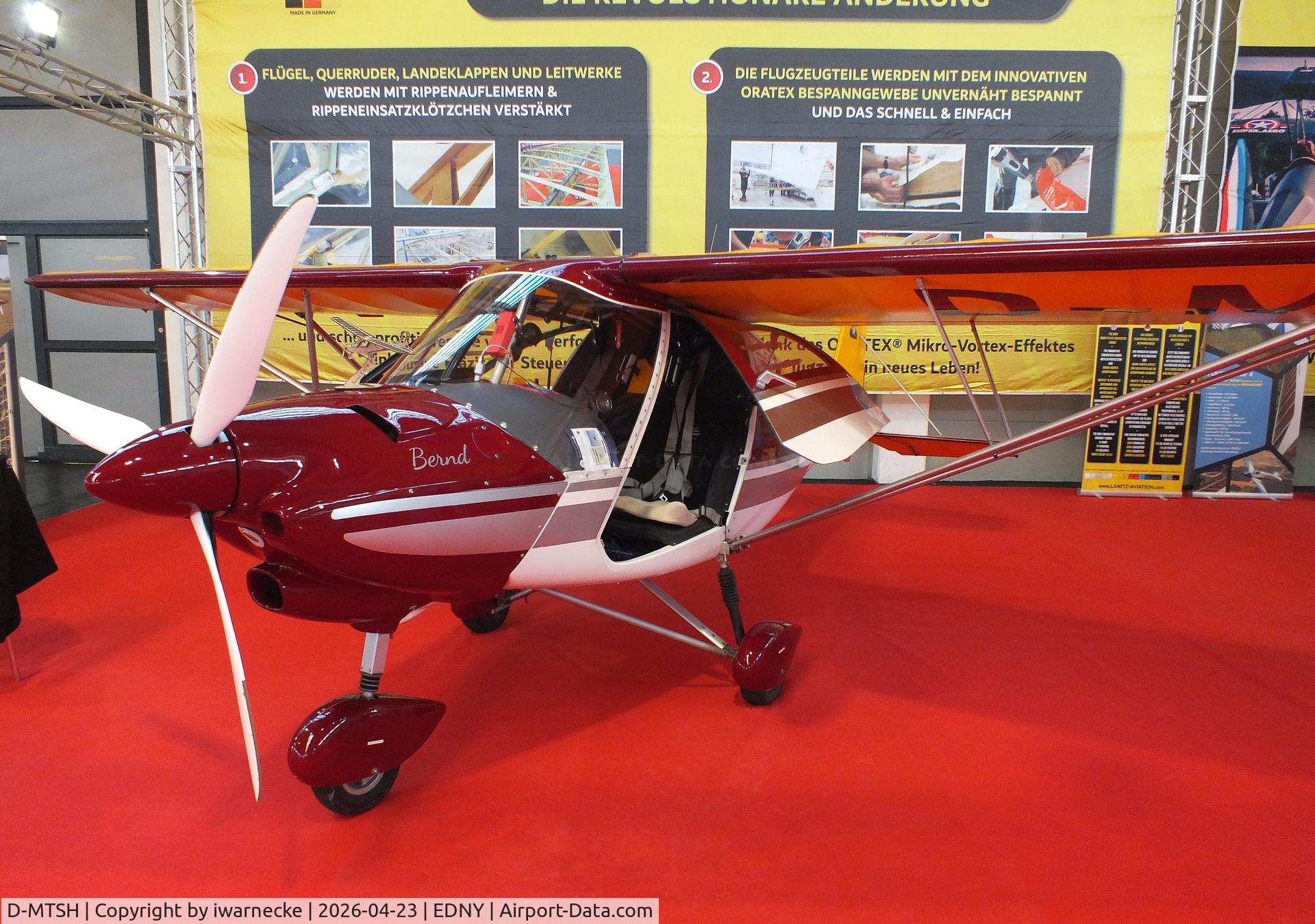 D-MTSH, 2004 Comco Ikarus C42B, c/n 0404-6601, Comco Ikarus C42B at the AERO 2026, Friedrichshafen