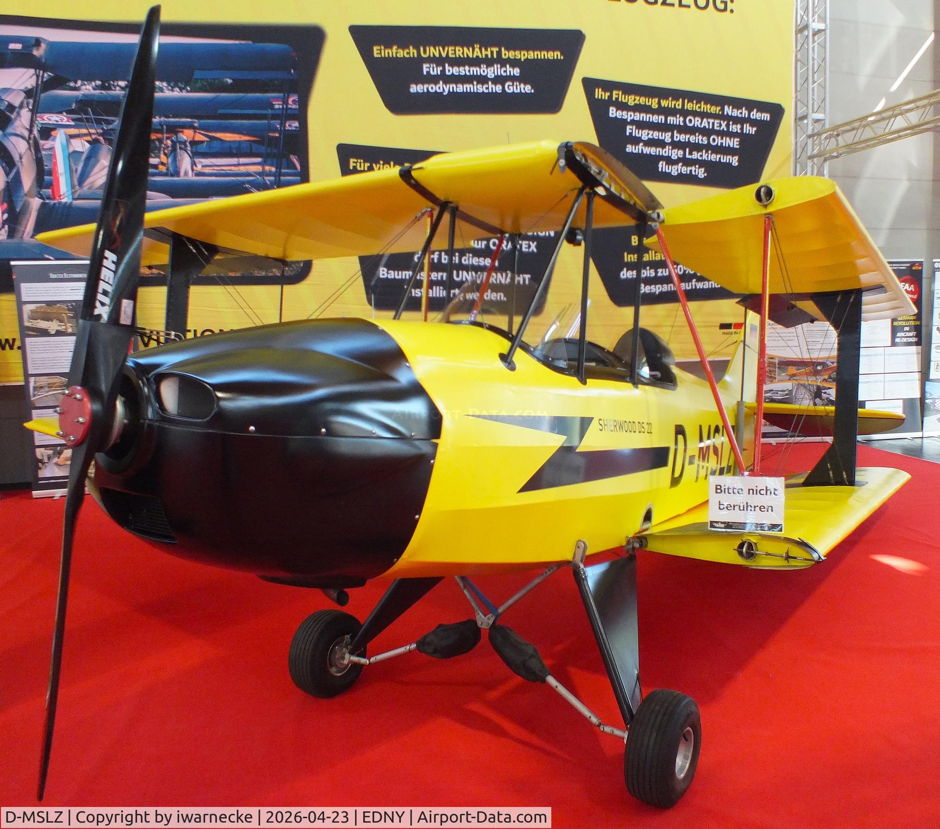 D-MSLZ, Tiger Cub Developments Sherwood Ranger RL-5, c/n Not found D-MSLZ, Tiger Cub Developments Sherwood Ranger DS 22 at the AERO 2026, Friedrichshafen