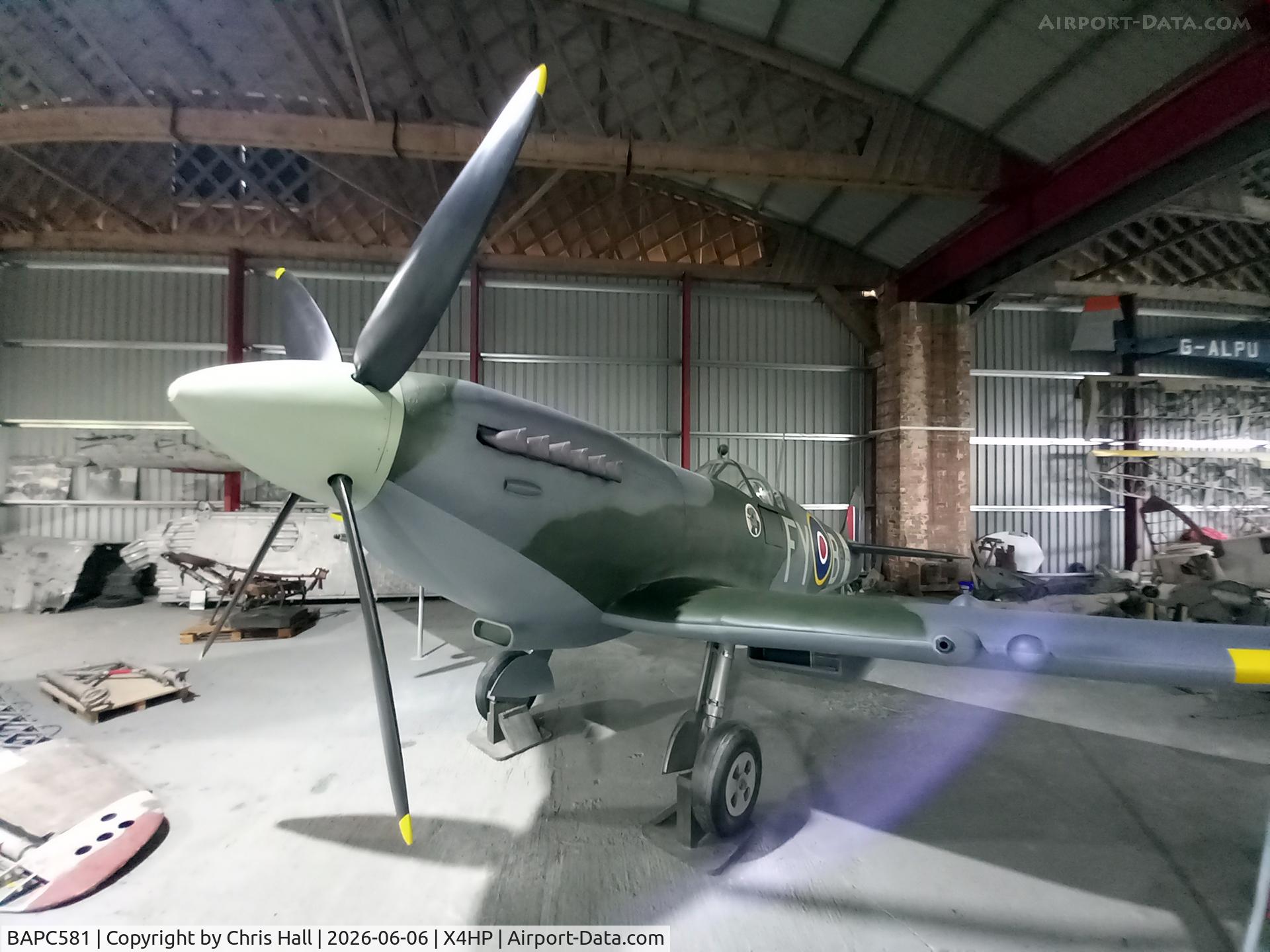BAPC581, Supermarine Spitfire IX (Replica), c/n BAPC581, Hooton Park - X4HP 06-06-26