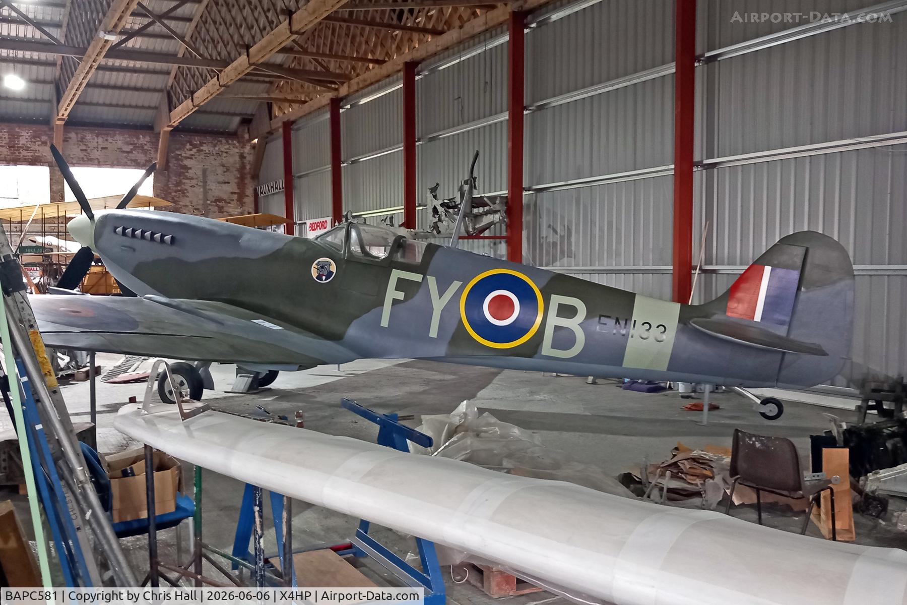 BAPC581, Supermarine Spitfire IX (Replica), c/n BAPC581, Hooton Park - X4HP 06-06-26