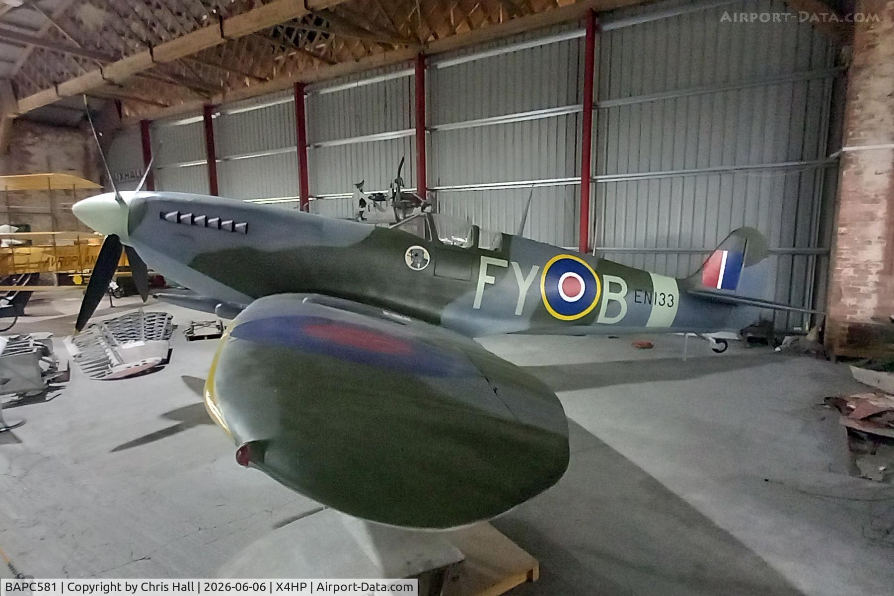 BAPC581, Supermarine Spitfire IX (Replica), c/n BAPC581, Hooton Park - X4HP 06-06-26