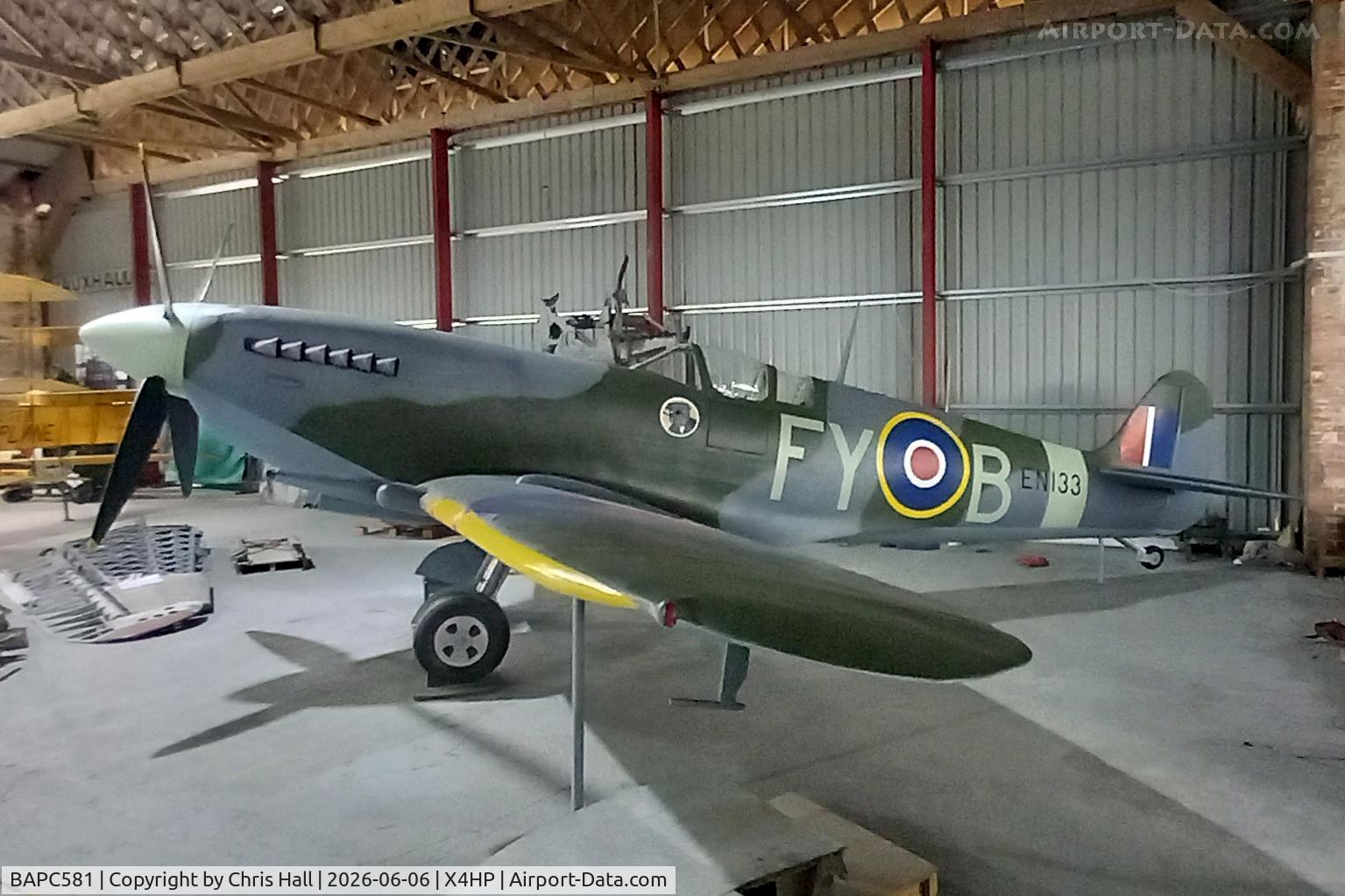 BAPC581, Supermarine Spitfire IX (Replica), c/n BAPC581, Hooton Park - X4HP 06-06-26