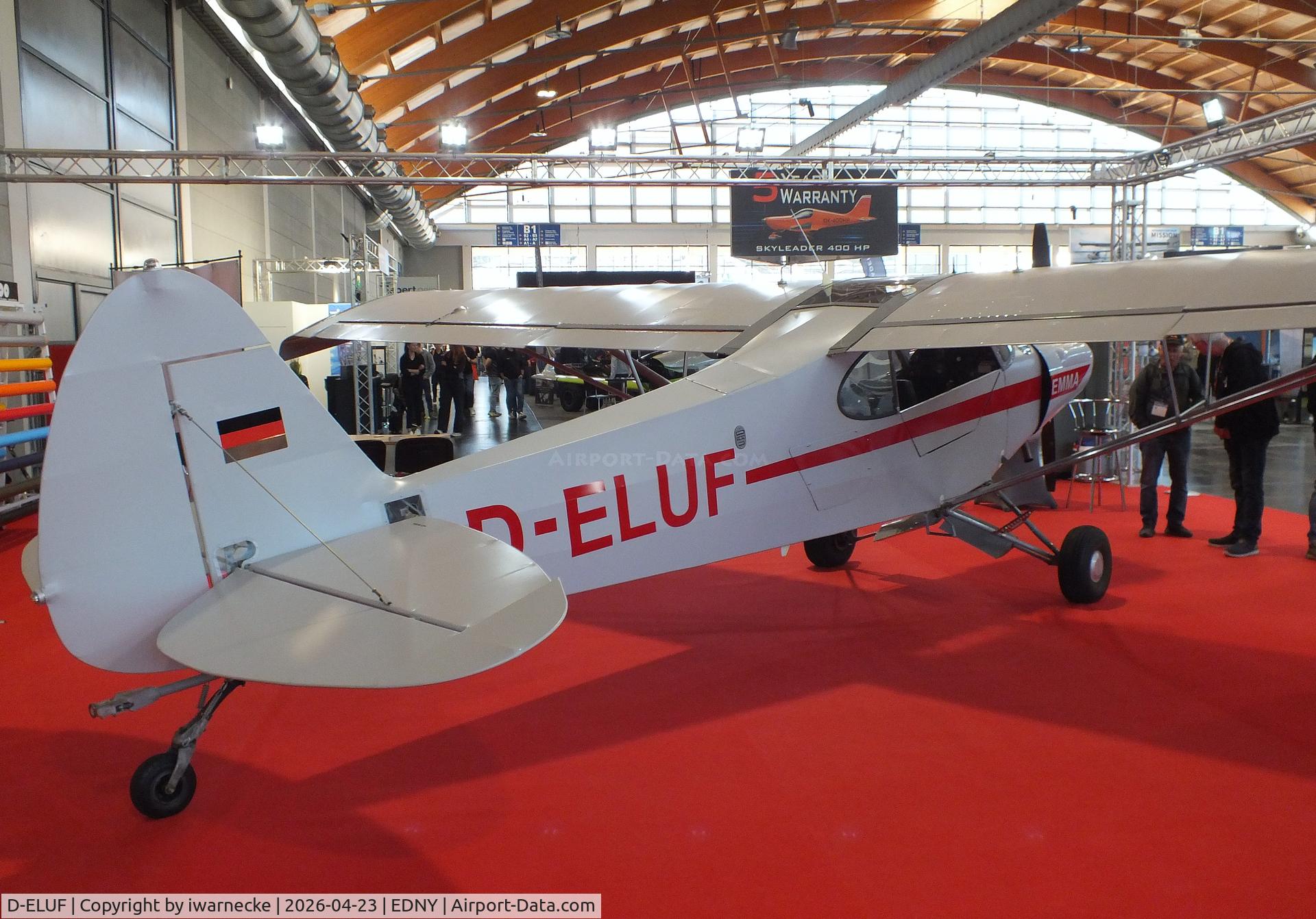 D-ELUF, 1952 Piper L-18C Super Cub, c/n 18-2046, Piper L-18C Super Cub at the AERO 2026, Friedrichshafen