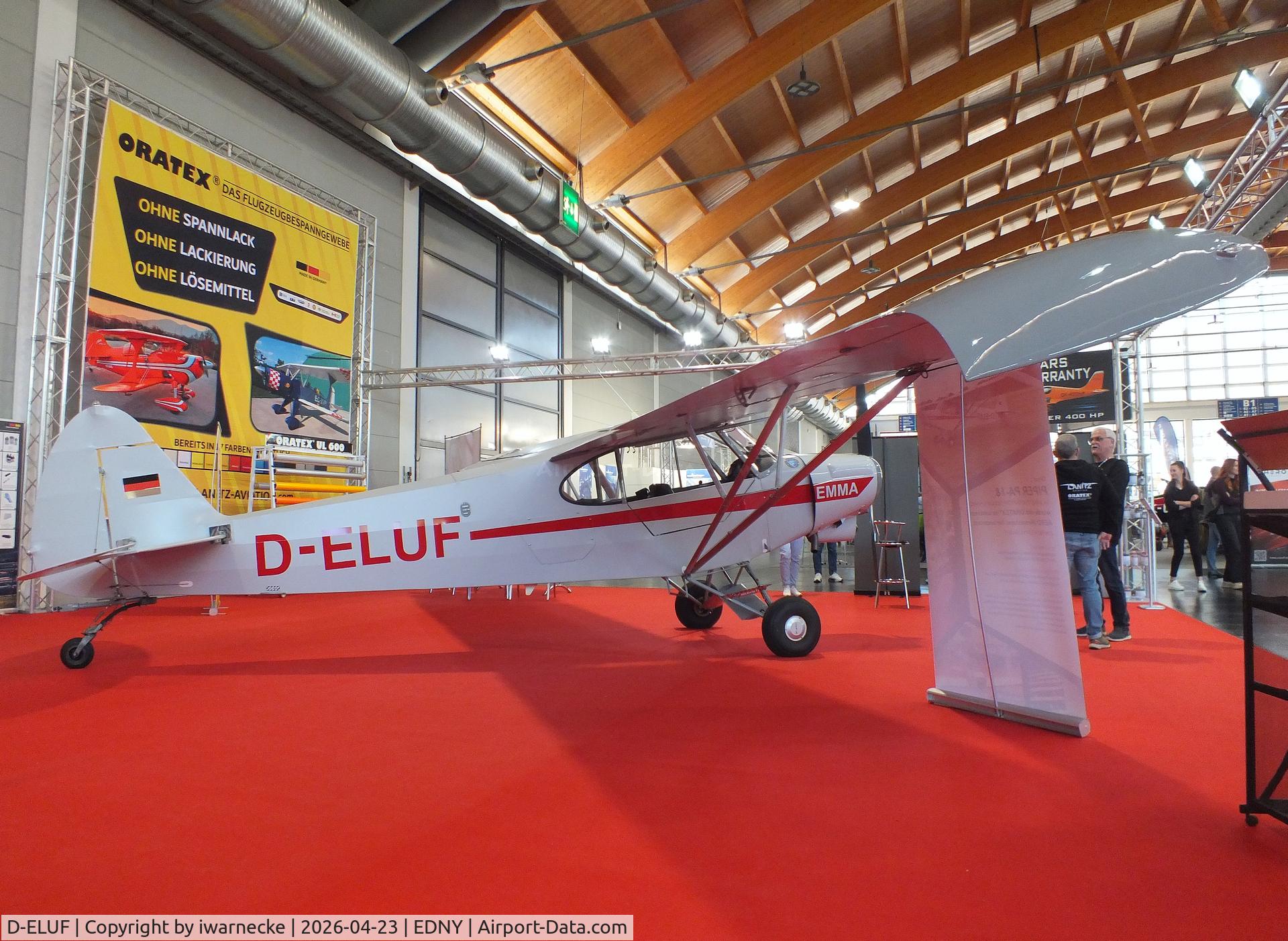 D-ELUF, 1952 Piper L-18C Super Cub, c/n 18-2046, Piper L-18C Super Cub at the AERO 2026, Friedrichshafen
