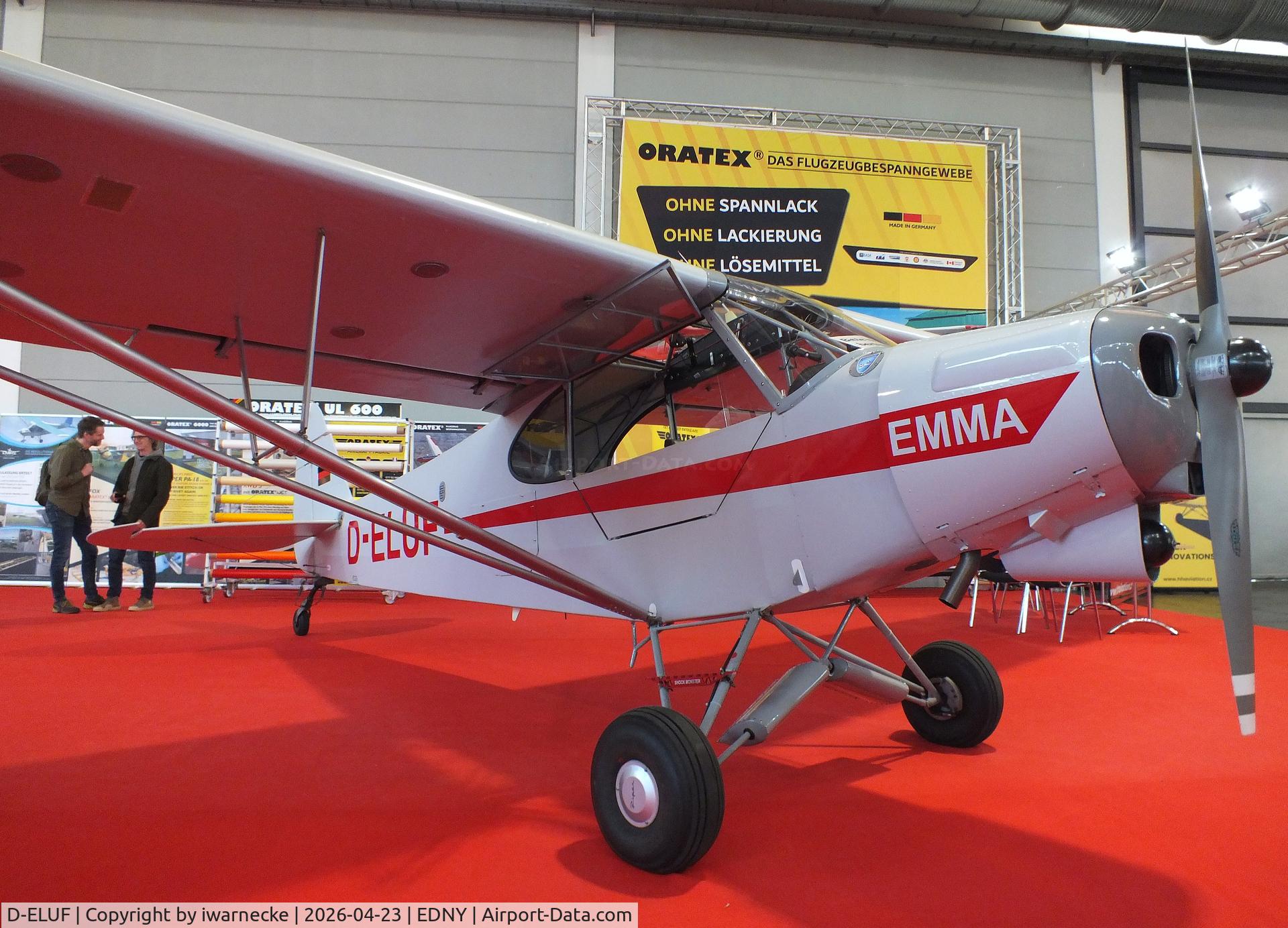 D-ELUF, 1952 Piper L-18C Super Cub, c/n 18-2046, Piper L-18C Super Cub at the AERO 2026, Friedrichshafen