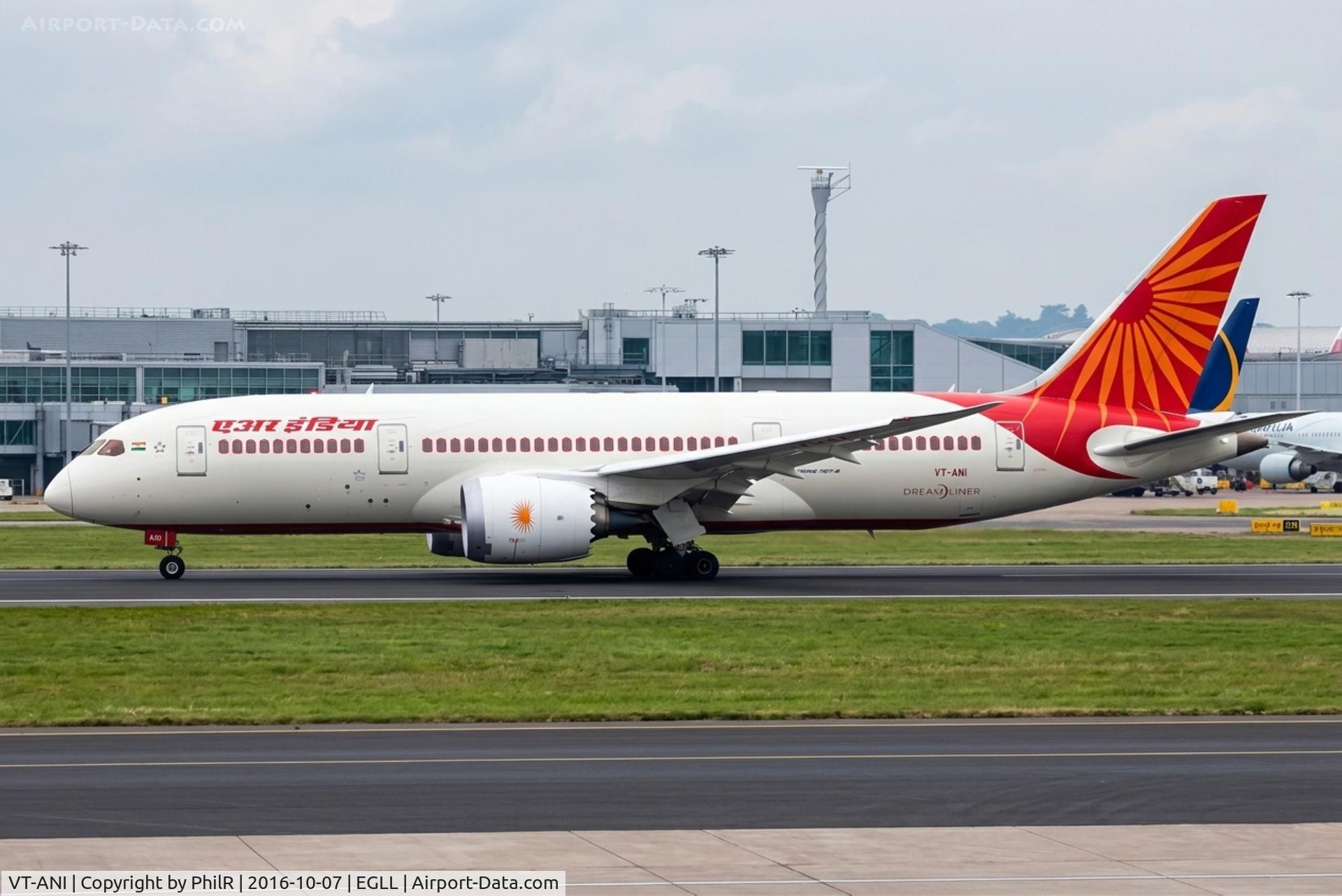 VT-ANI, 2012 Boeing 787-8 Dreamliner, c/n 36277 l/n 46, VT-ANI 2012 B787-800 Air India LHR 
