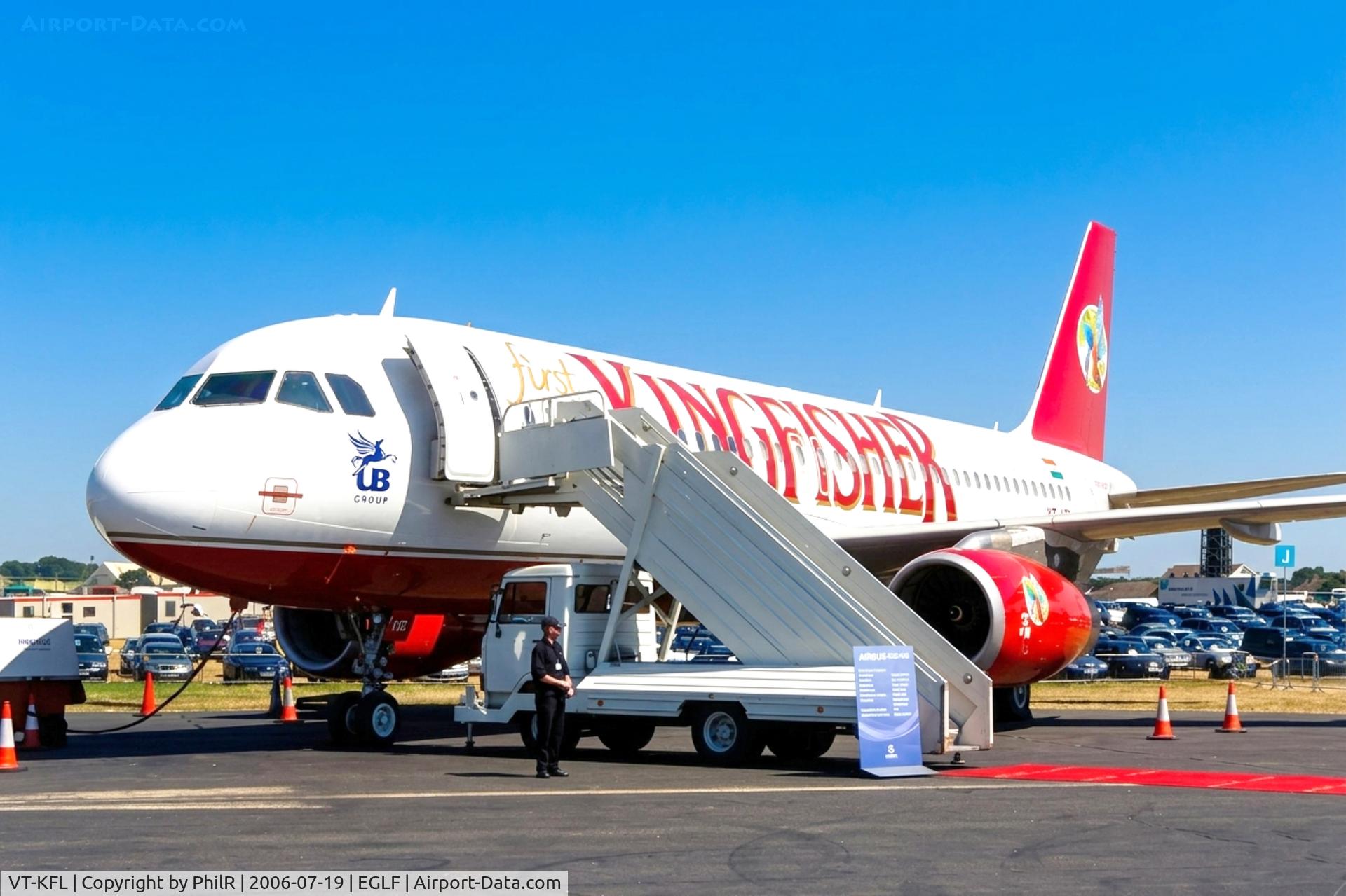 VT-KFL, 2006 Airbus A320-232, c/n 2817, VT-KFL 2006 A320-200 Kingfisher SBAC
