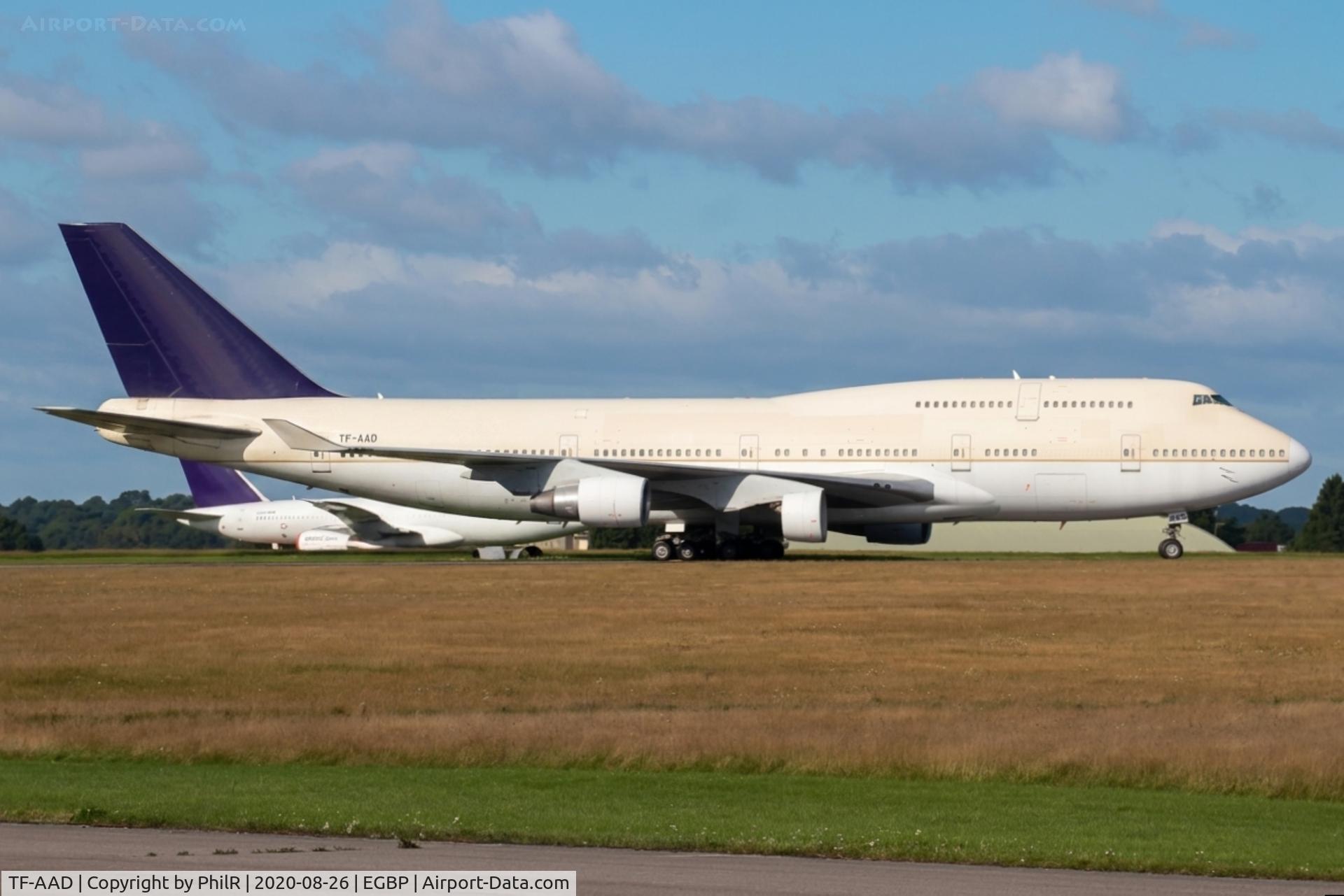 TF-AAD, 1997 Boeing 747-4H6, c/n 28426, TF-AAD 1997 Boeing 747-400 Air Atlanta Icelandic Kemble 26.08.20 (1).JPG
