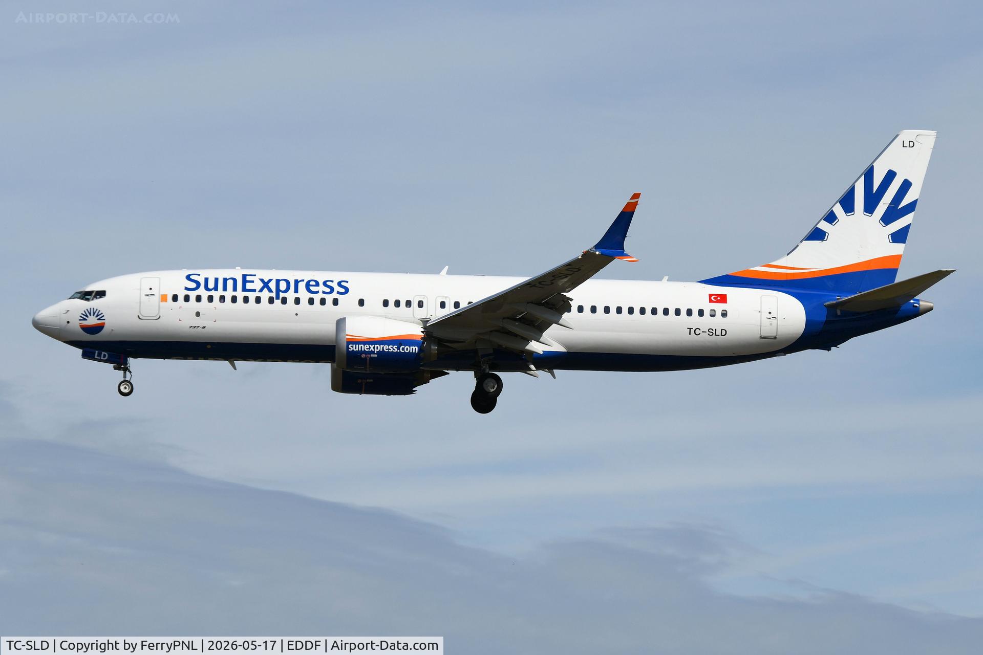 TC-SLD, 2025 Boeing 737-8 MAX (BBJ), c/n 66935 l/n 9442, Delivered in Jan of this year, B738 Max of SunExpress