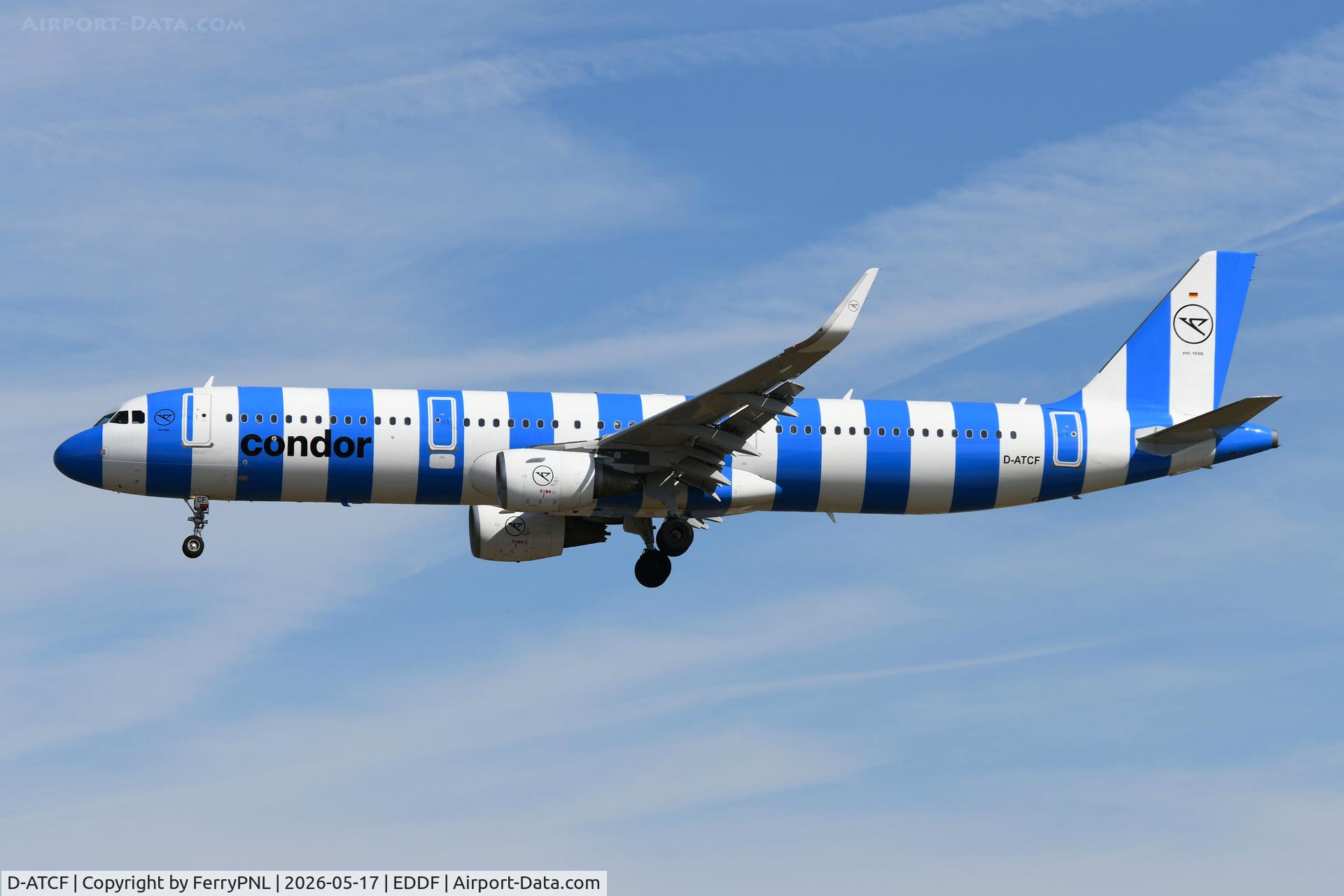 D-ATCF, 2013 Airbus A321-211, c/n 5843, Blue Condor A321