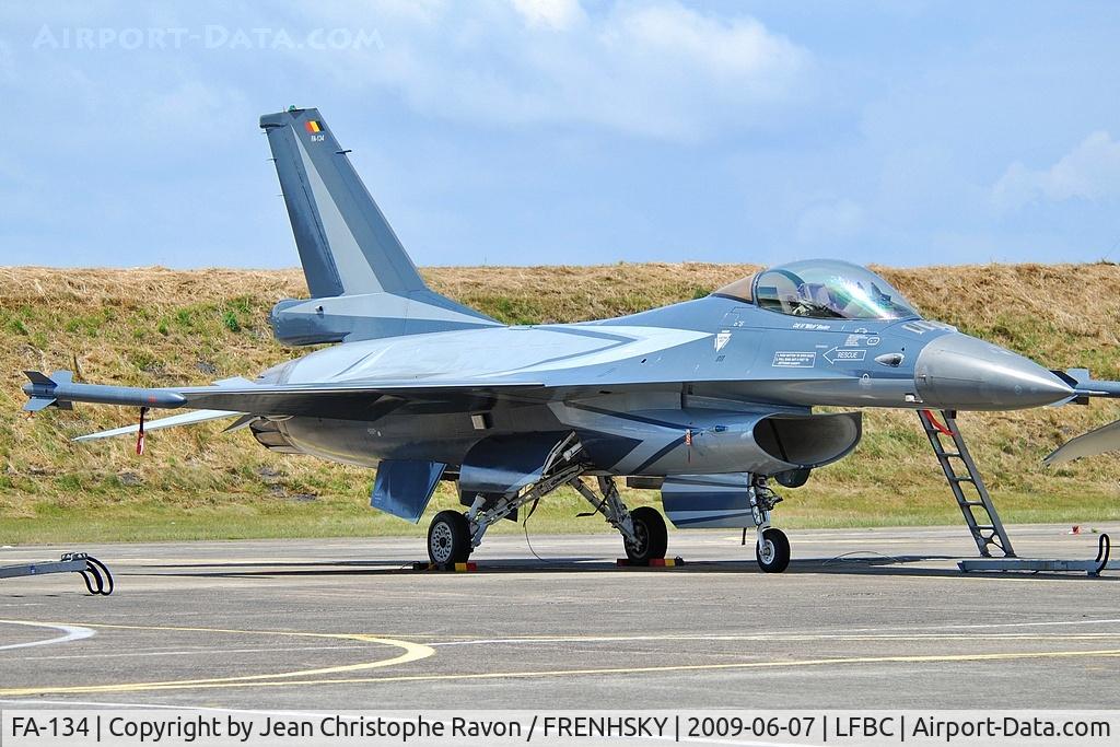 FA-134, SABCA F-16AM Fighting Falcon, c/n 6H-134, BA120 Cazaux Air Force Base