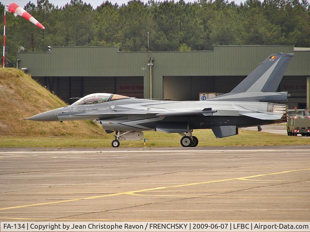 FA-134, SABCA F-16AM Fighting Falcon, c/n 6H-134, BA120 Cazaux Air Force Base