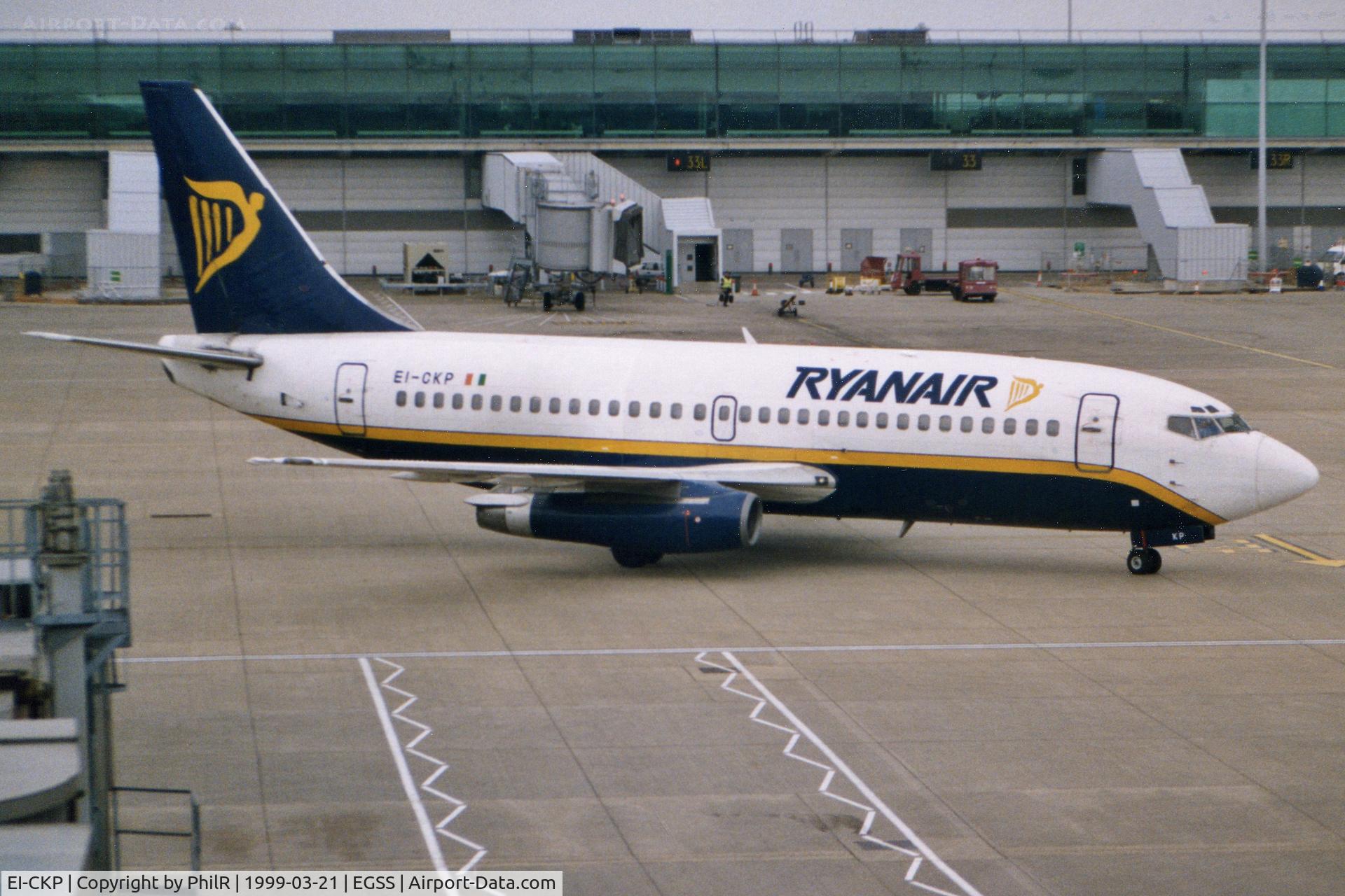 EI-CKP, 1980 Boeing 737-2K2, c/n 22296 l/n 668, EI-CKP 1980 B737-200 Ryanair STN 