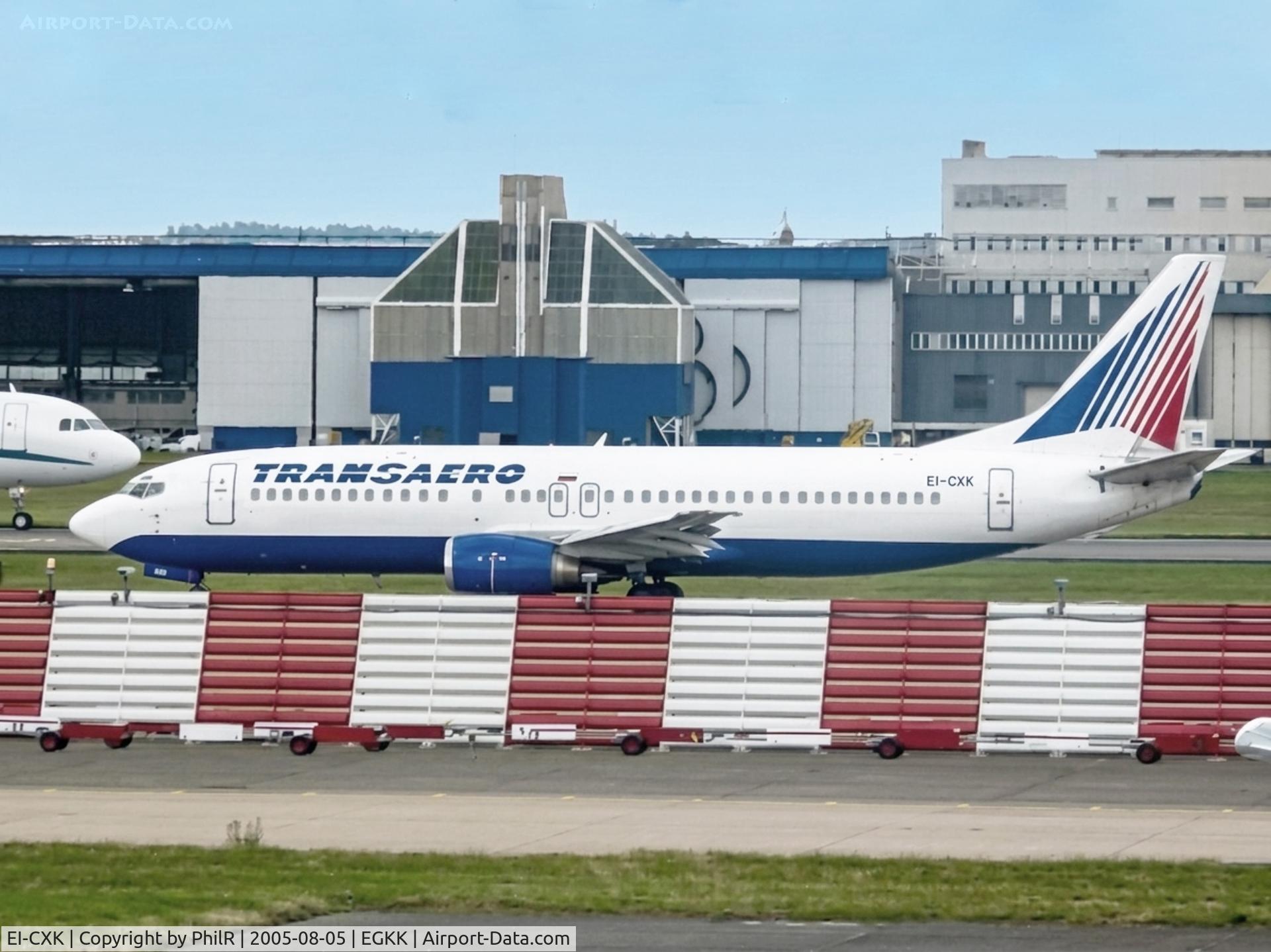EI-CXK, 1992 Boeing 737-4S3, c/n 25596/2255, EI-CXK 1992 B737-400 Transaero LGW 