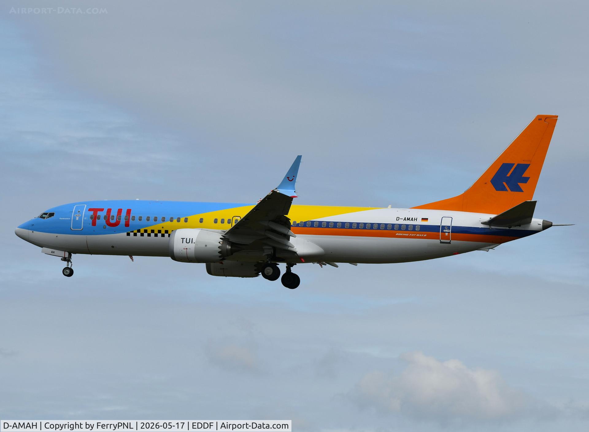 D-AMAH, 2023 Boeing 737-8 MAX, c/n 44629 l/n 8618, TUI B738M combining 3 liveries