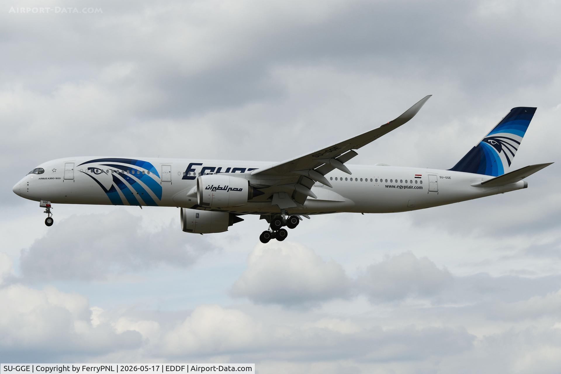 SU-GGE, 2026 Airbus A350-941, c/n 767, Egyptair A359 on short final