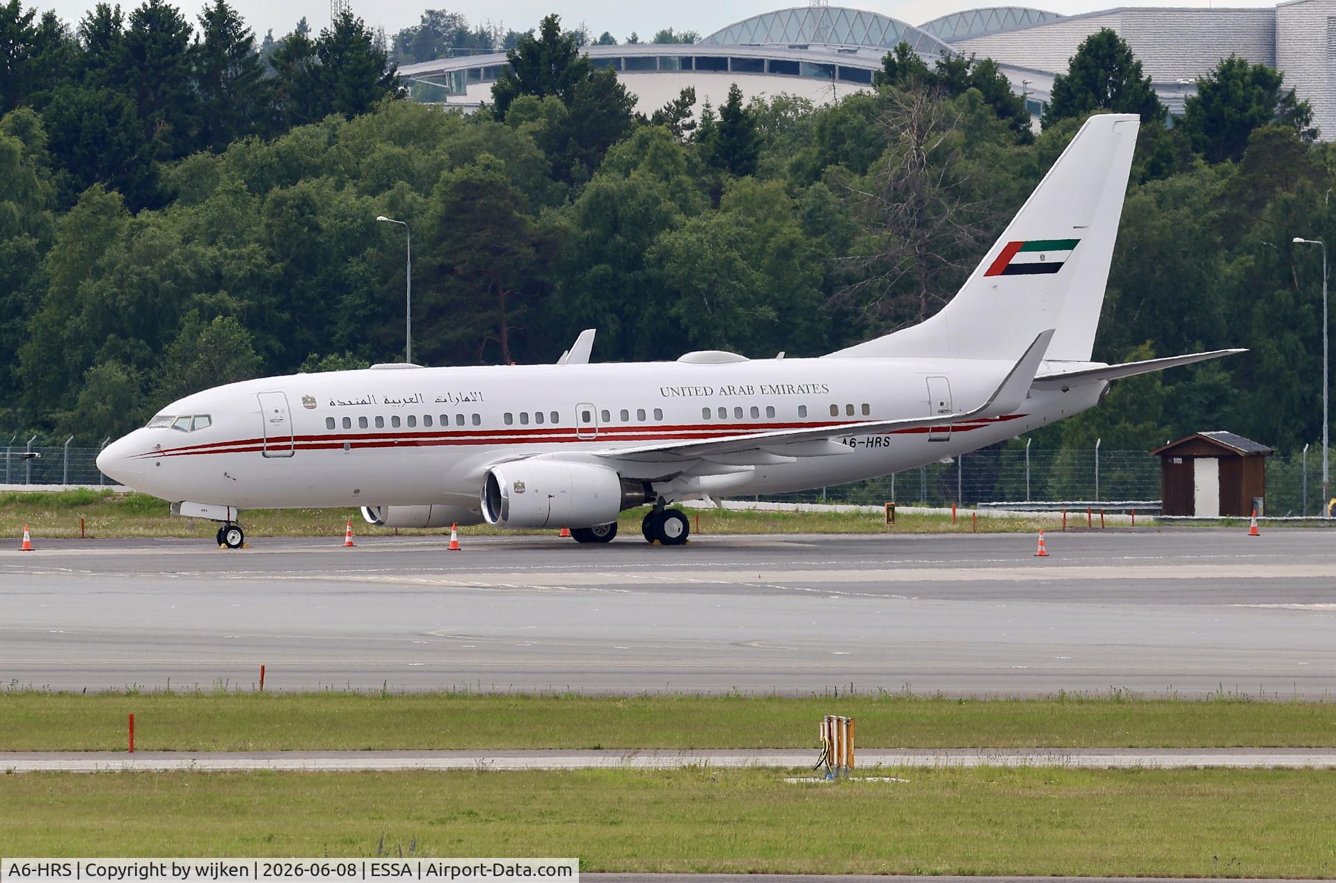 A6-HRS, Boeing 737-7E0 BBJ, c/n 29251, Ramp M