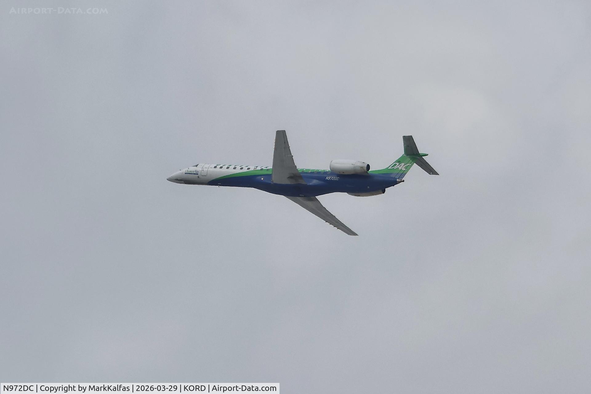 N972DC, 2004 Embraer ERJ-145LR (EMB-145LR), c/n 14500812, E145 KEY LIME AIR ERJ-145LR N972DC departing28R KORD