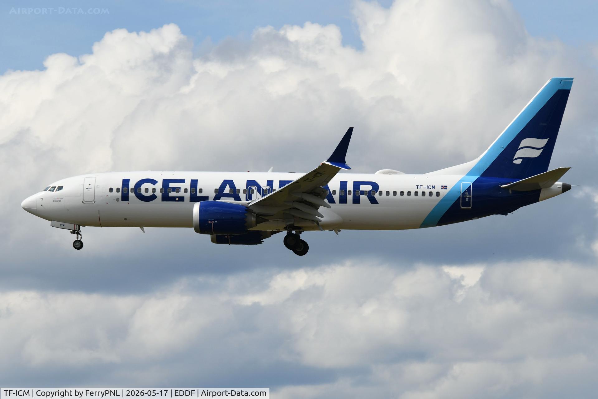 TF-ICM, 2019 Boeing 737-8 MAX, c/n 60010, Icelandair B738M arriving from KEF