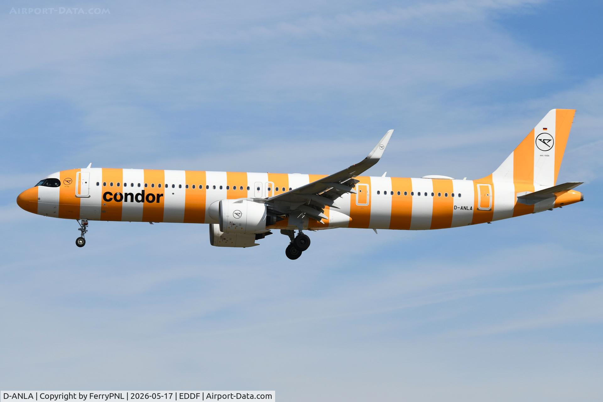 D-ANLA, 2024 Airbus A321-271 NX, c/n 12006, Condor A321N landing