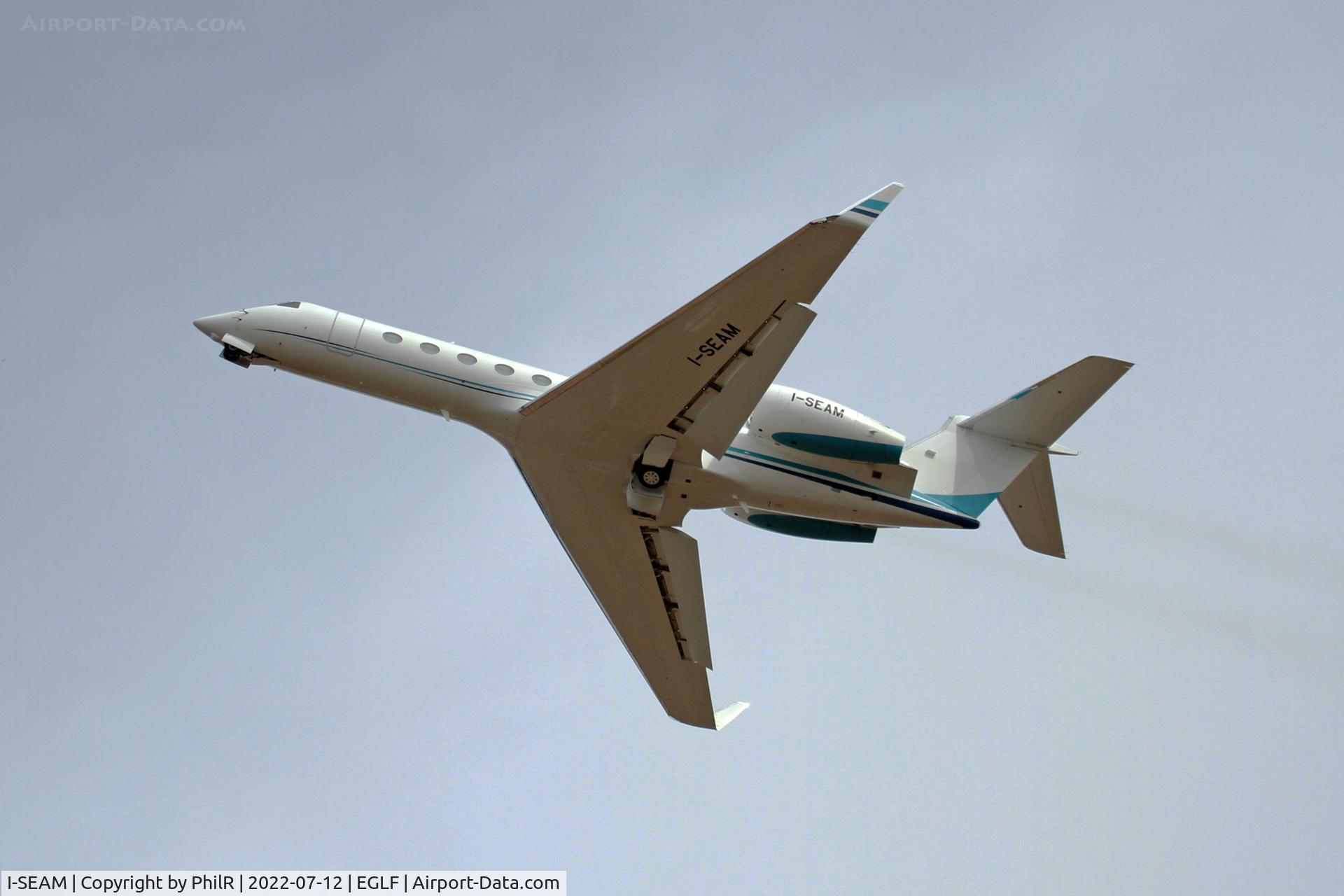 I-SEAM, 2013 Gulfstream Aerospace V-SP G550, c/n 5431, I-SEAM 2013 Gulfstream GV-SP (G550) Farnborough 
