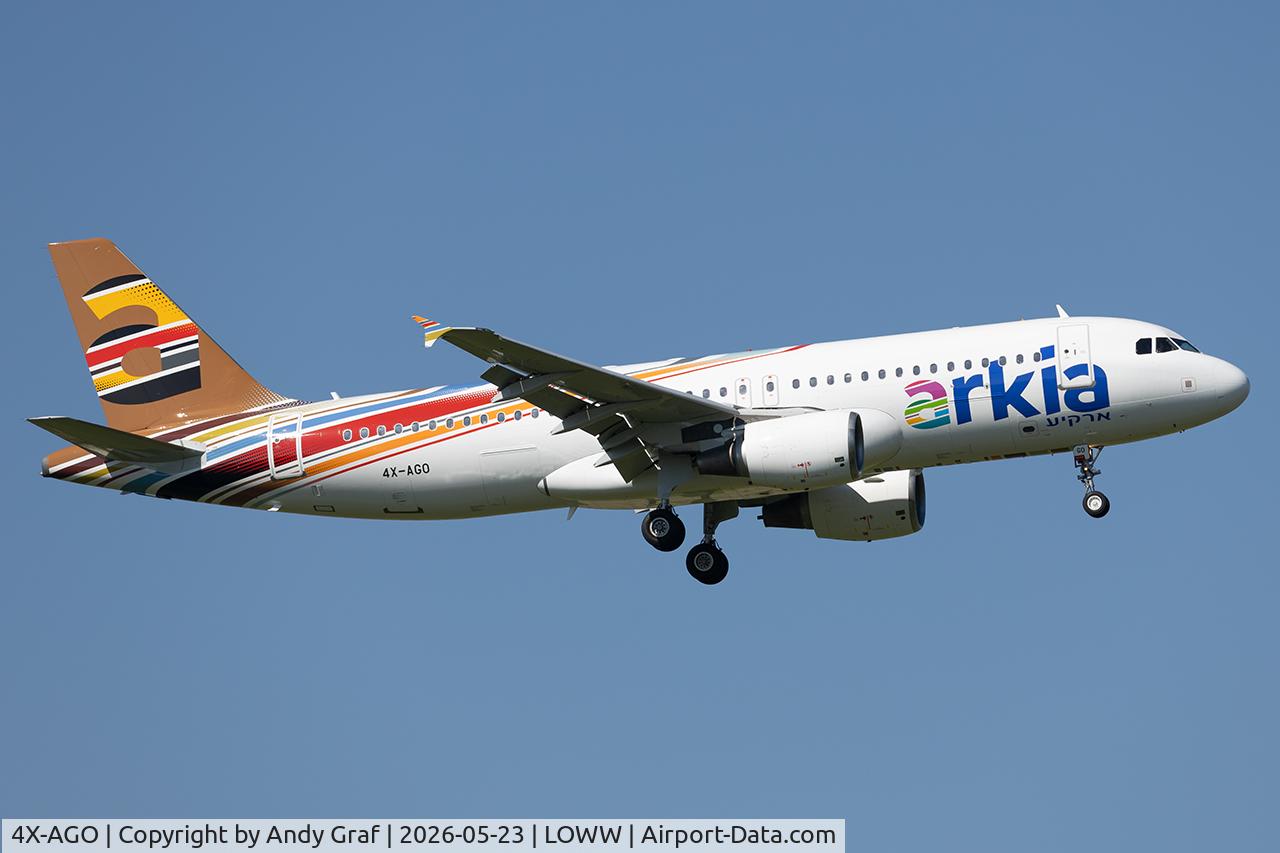 4X-AGO, 2007 Airbus A320-214, c/n 3056, Arkia A320