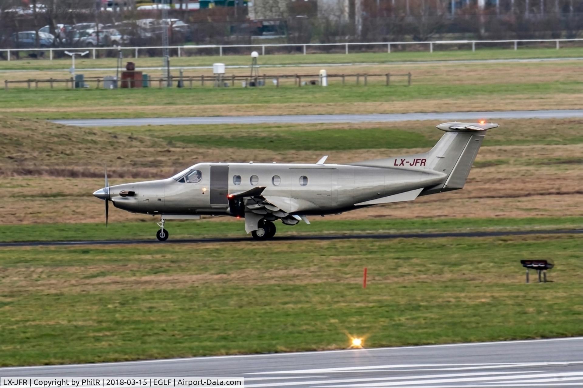 LX-JFR, 2010 Pilatus PC-12/47E, c/n 1233, LX-JFR 2010 Pilatus PC-12 47E Farnborough 
