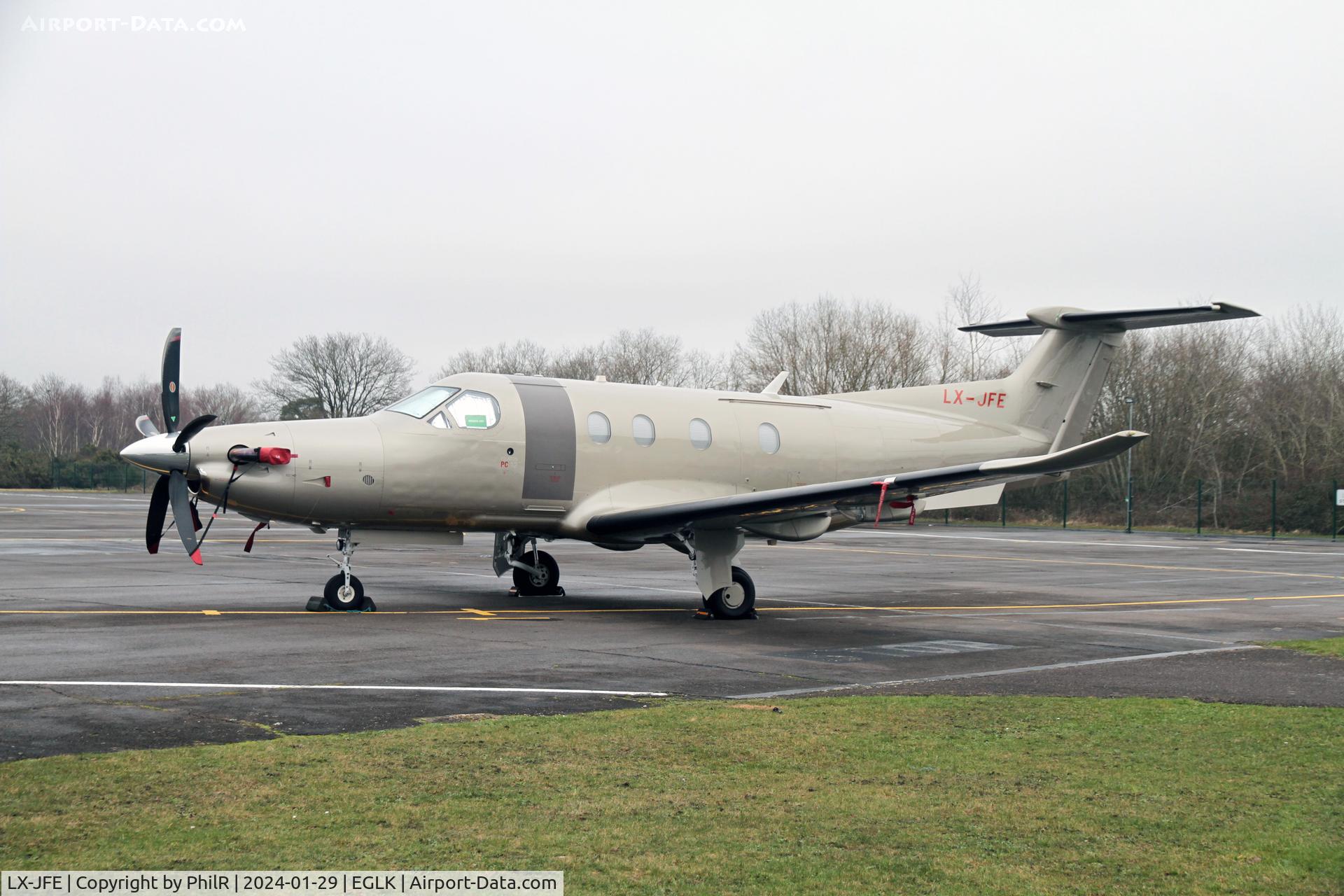 LX-JFE, 2018 Pilatus PC-12/47E, c/n 1789, LX-JFE 2018 Pilatus PC-12 47E Blackbushe
