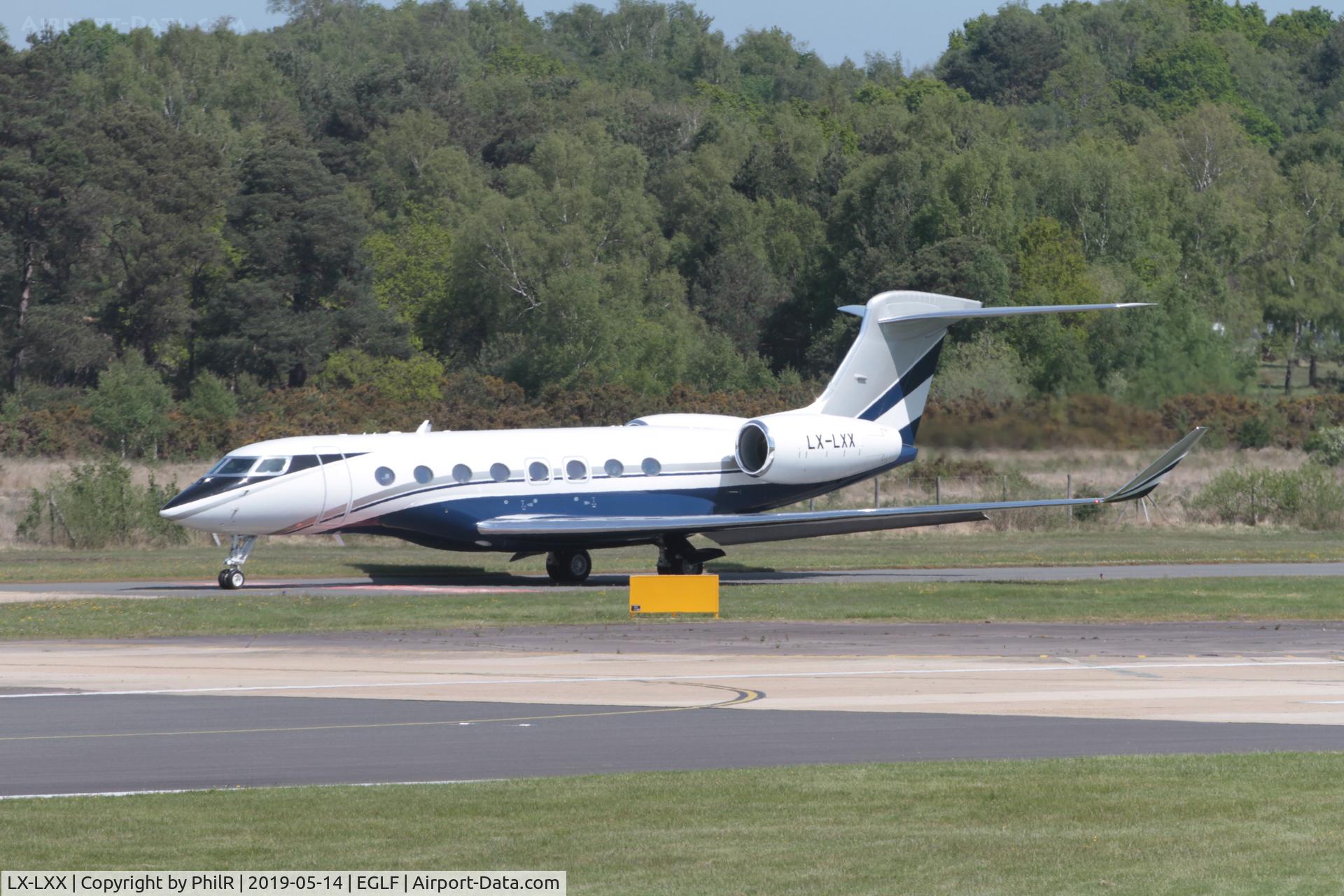 LX-LXX, 2014 Gulfstream Aerospace G650 (G-VI), c/n 6115, LX-LXX 2014 Gulfstream GVI (G650) Farnborough 

