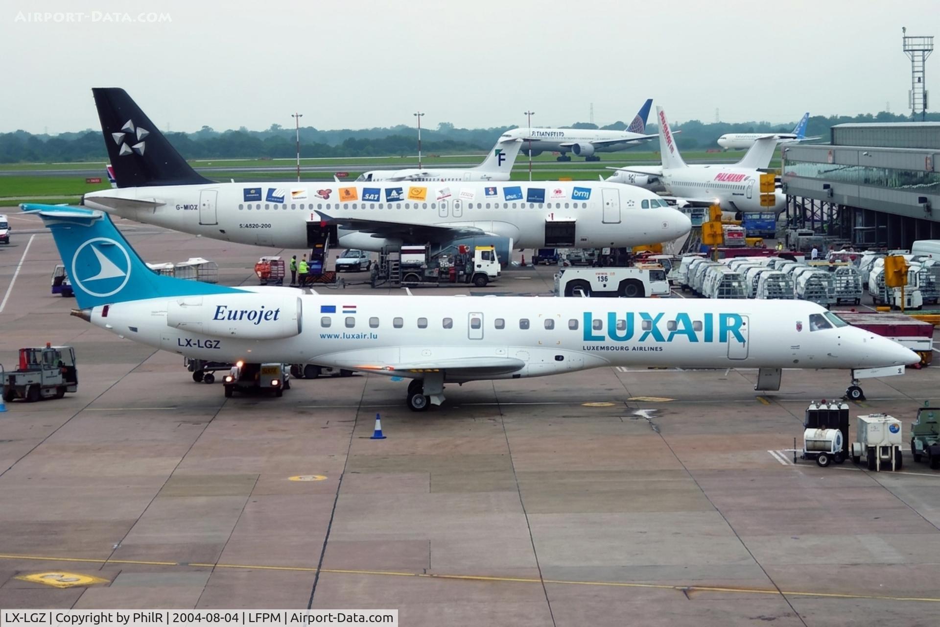 LX-LGZ, 2000 Embraer EMB-145LU (ERJ-145LU), c/n 145258, LX-LGZ 2000 ERJ 145LU Luxair MAN 