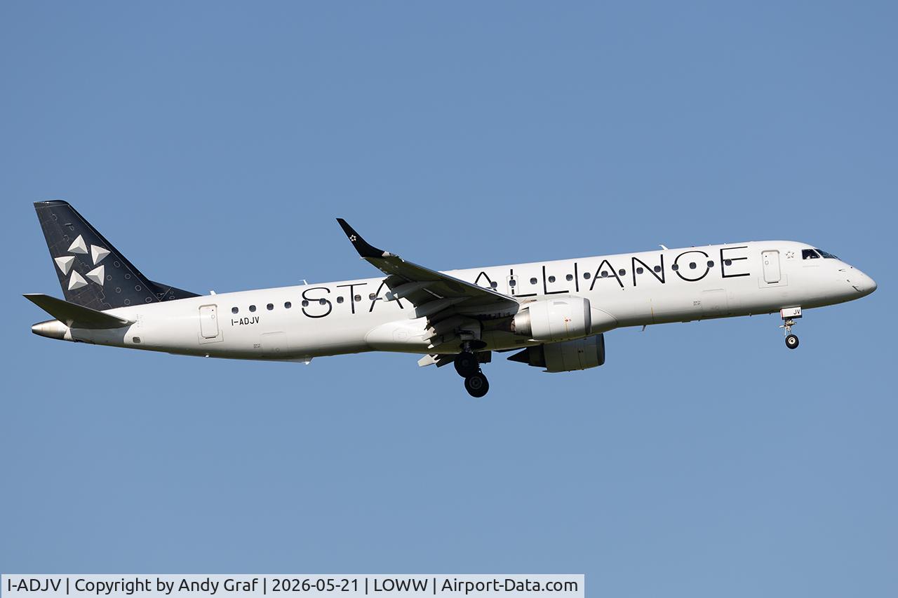 I-ADJV, 2009 Embraer 195LR (ERJ-190-200LR), c/n 19000308, Air Dolomiti EMB195