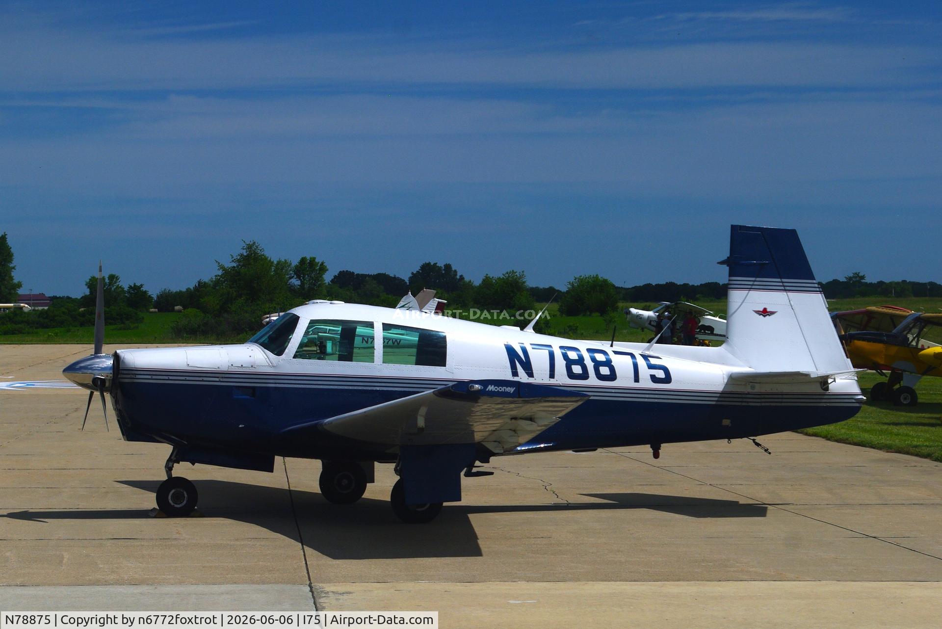 N78875, 1964 Mooney M20C Ranger, c/n 2890, AT THE FLY IN