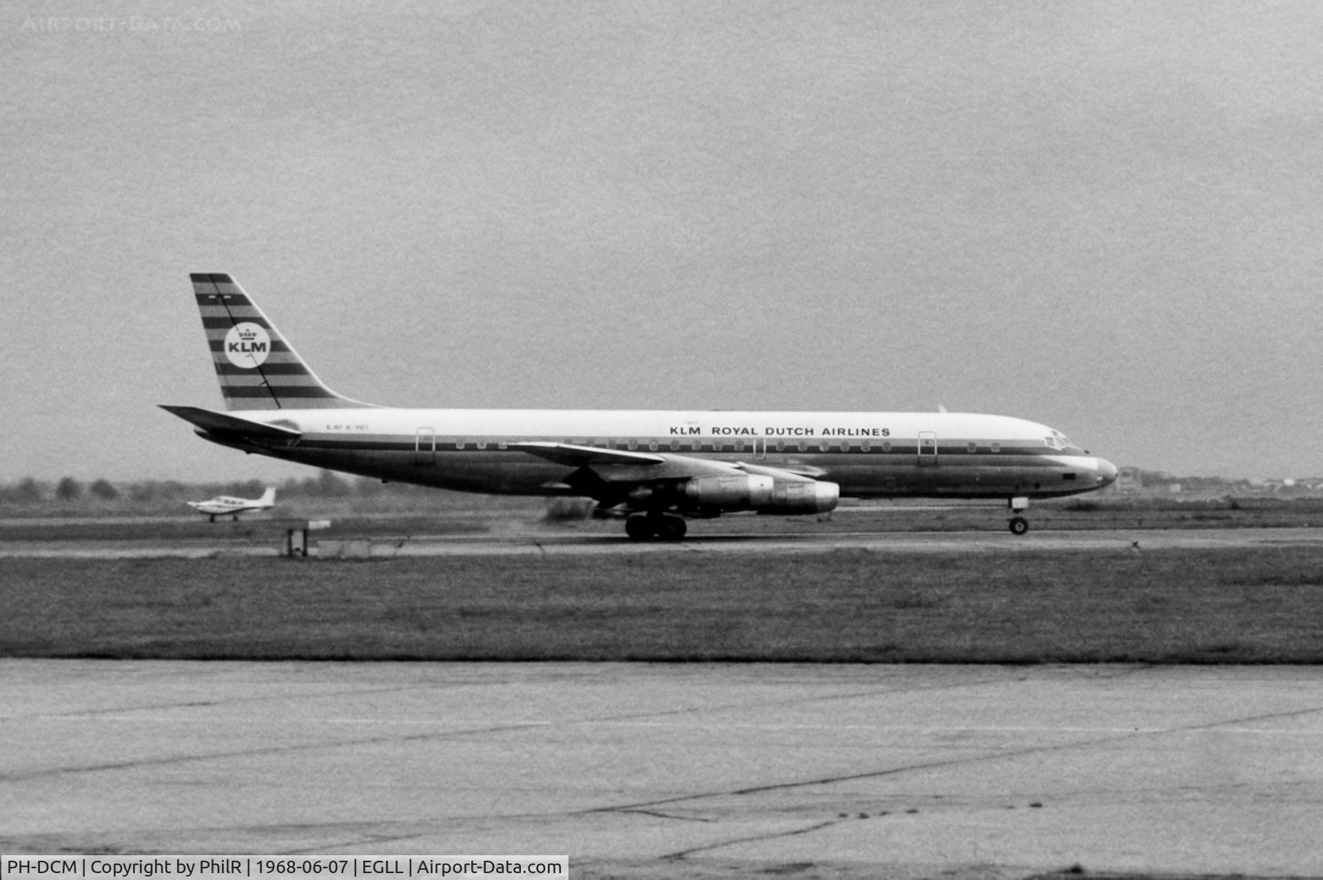 PH-DCM, 1961 Douglas DC-8-53, c/n 45616, PH-DCM 1961 DC-8-50 KLM LHR 
