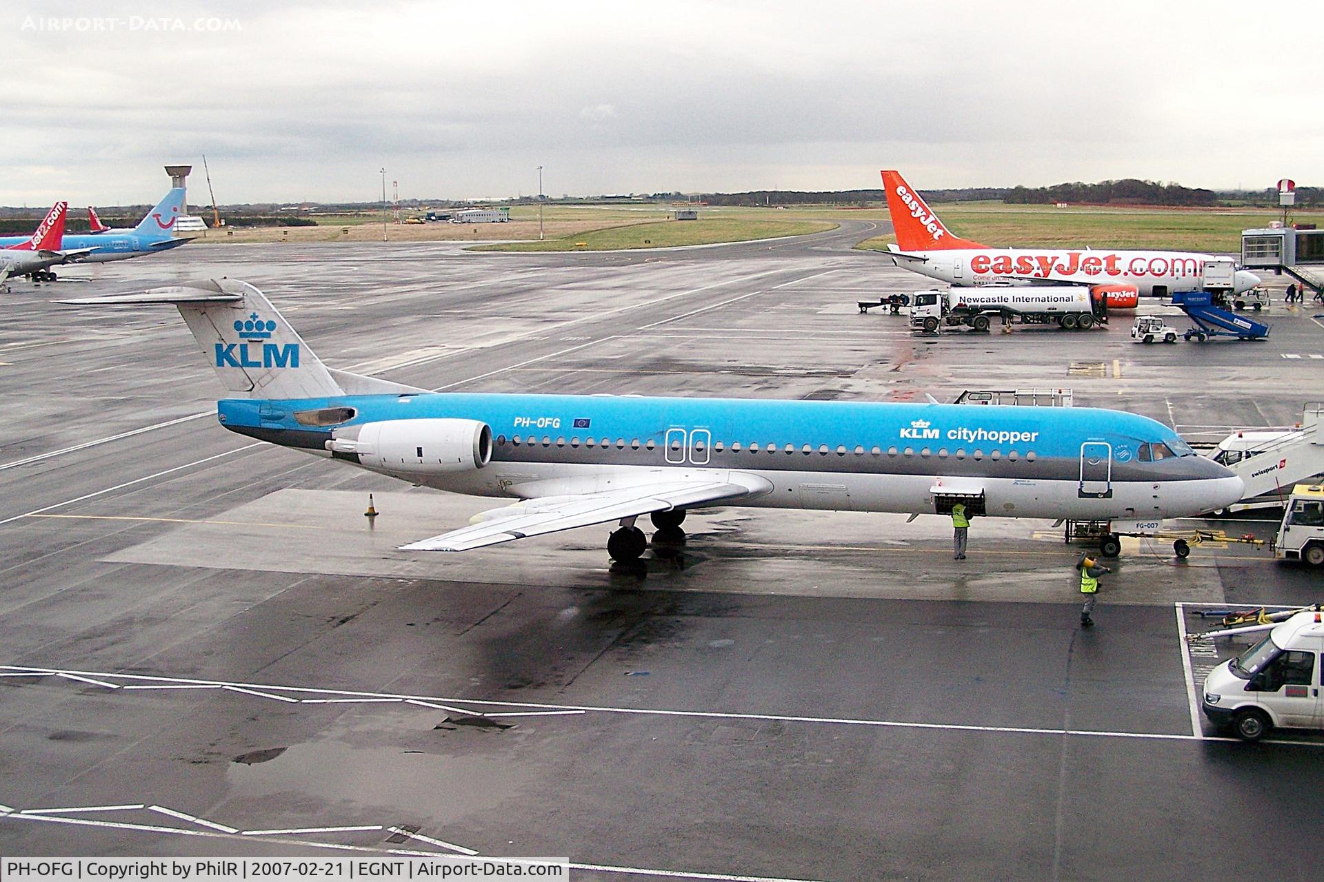 PH-OFG, Fokker 70 (F-28-0070), c/n 11275, PH-OFG 1989 Fokker F-100 KLM Cityhopper NCL 
