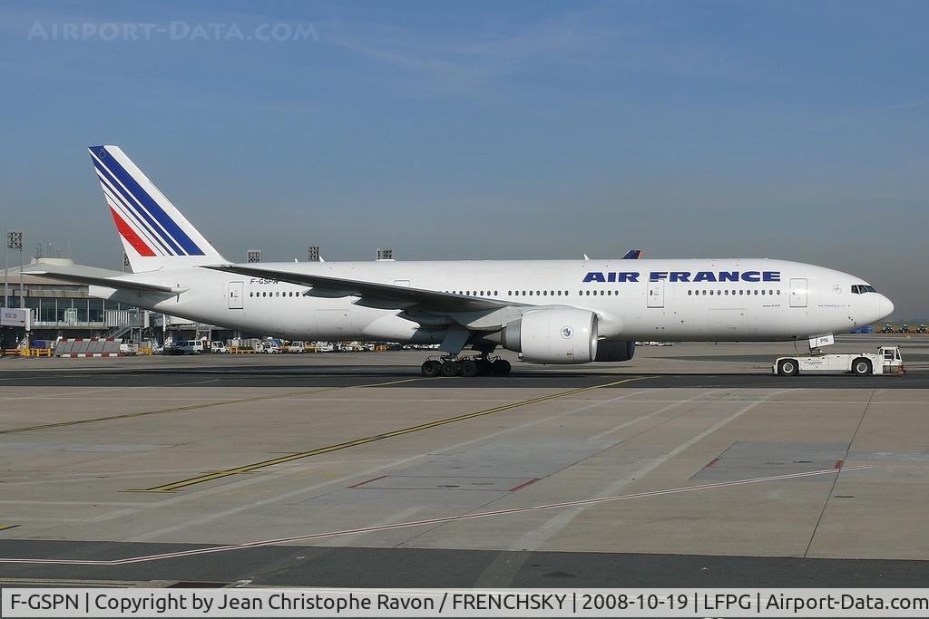 F-GSPN, 2000 Boeing 777-228/ER, c/n 29011 l/n 314, Air France