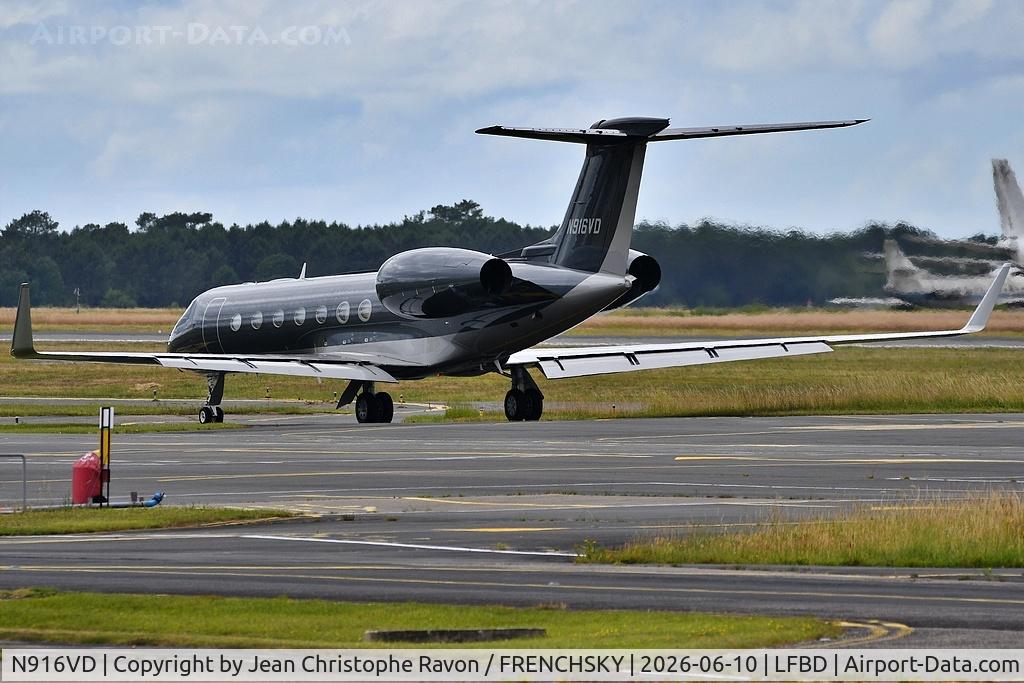 N916VD, 2015 Gulfstream Aerospace  GV-SP (G550), c/n 5509, Bordeaux (BOD)	Florence (FLR)	(N916VD)