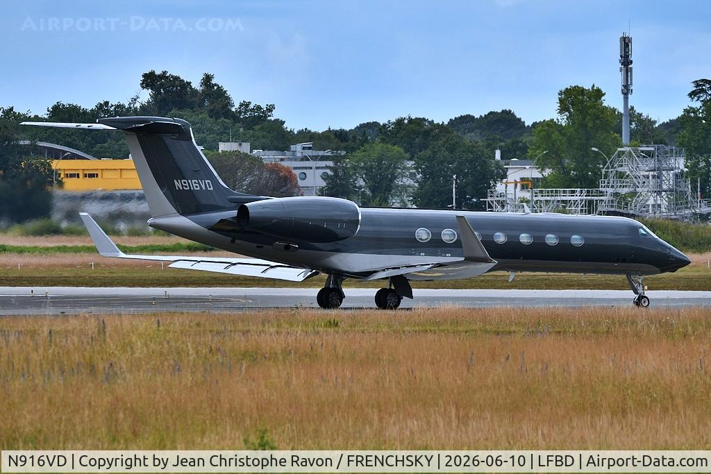 N916VD, 2015 Gulfstream Aerospace  GV-SP (G550), c/n 5509, Bordeaux (BOD)	Florence (FLR)	(N916VD)