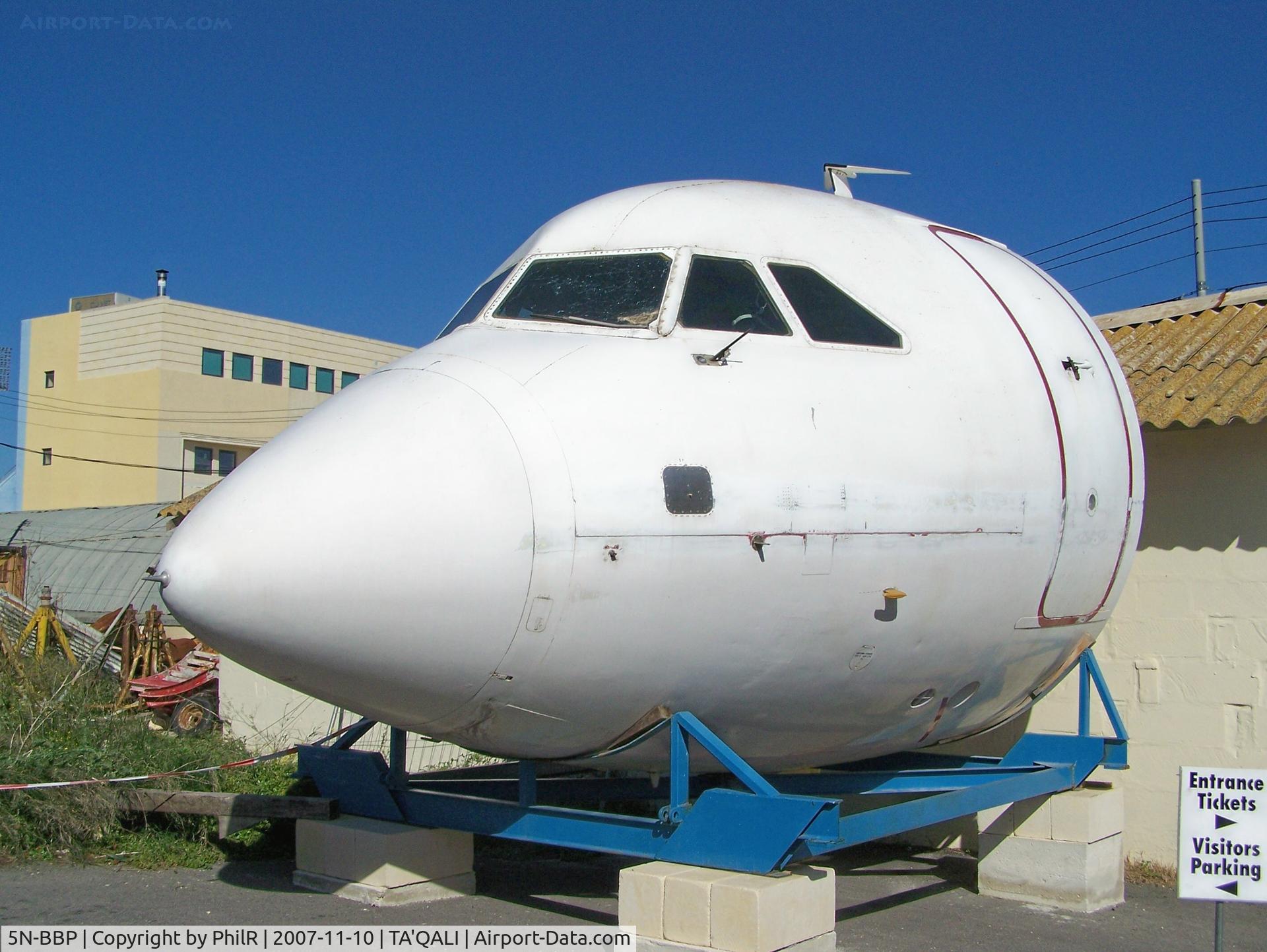 5N-BBP, 1969 BAC 111-518FG One-Eleven, c/n BAC.202, 5N-BBP BAC 1-11 cockpit Ta'Qali Malta 