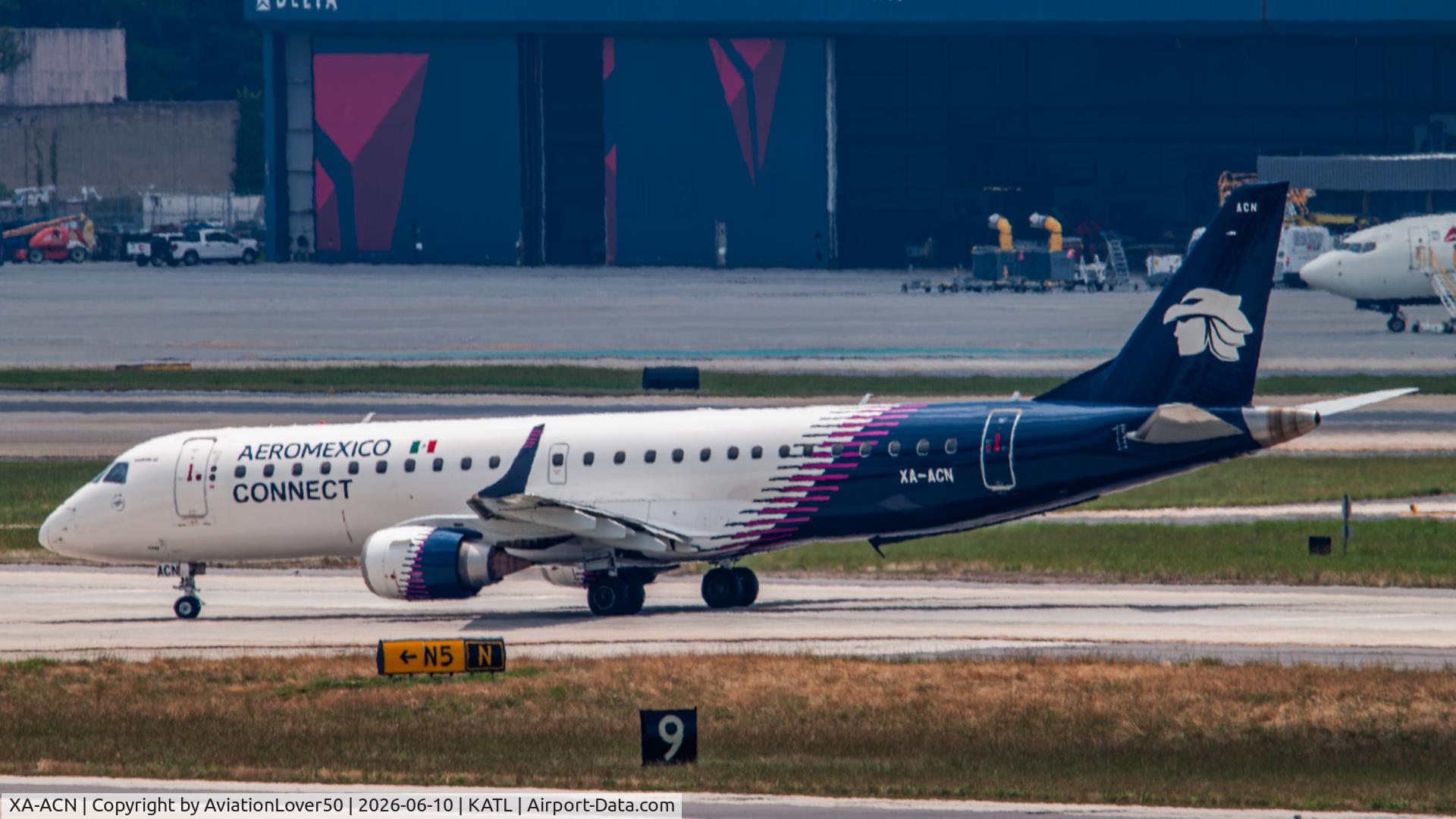 XA-ACN, 2012 Embraer 190AR (ERJ-190-100IGW), c/n 19000552, Aeromexico Connect E190