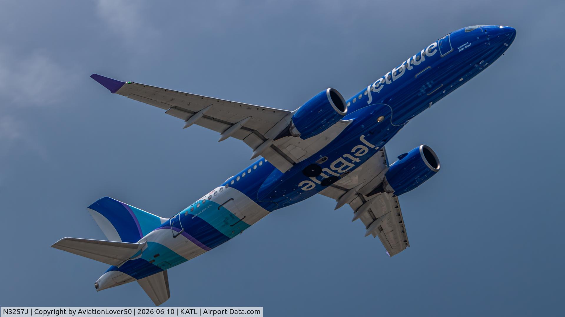 N3257J, 2025 Airbus A220-371, c/n 55342, jetBlue A223