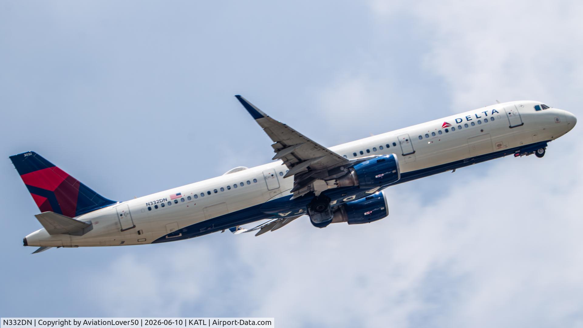 N332DN, 2017 Airbus A321-211, c/n 7973, Delta A321